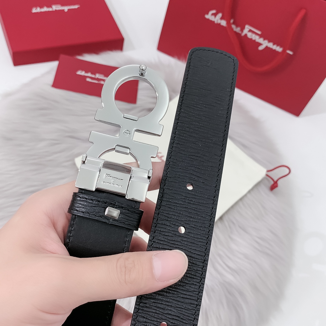 Salvatore Ferragamo Leather Belt 35mm