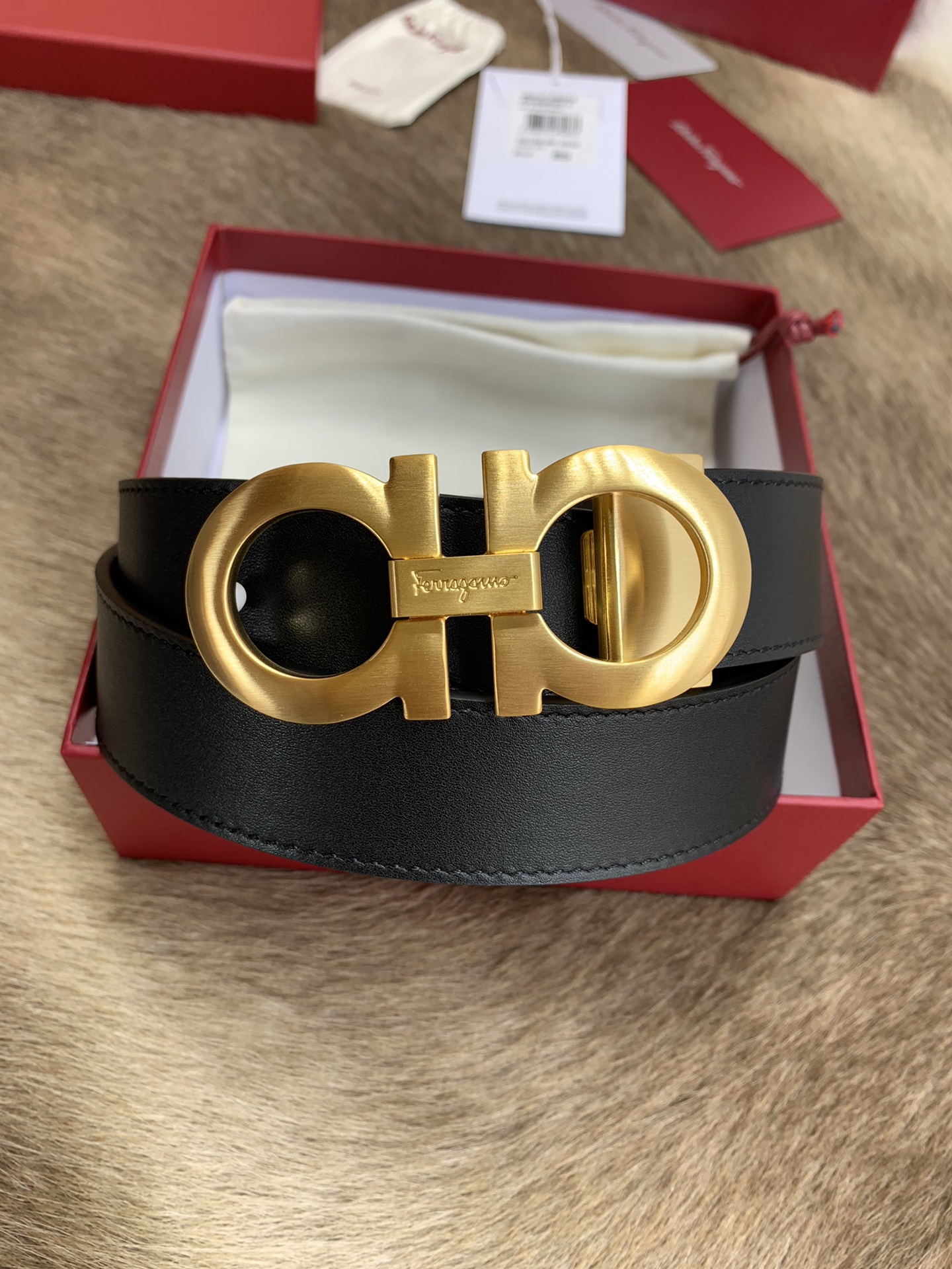 Salvatore Ferragamo Male Leather Belt M