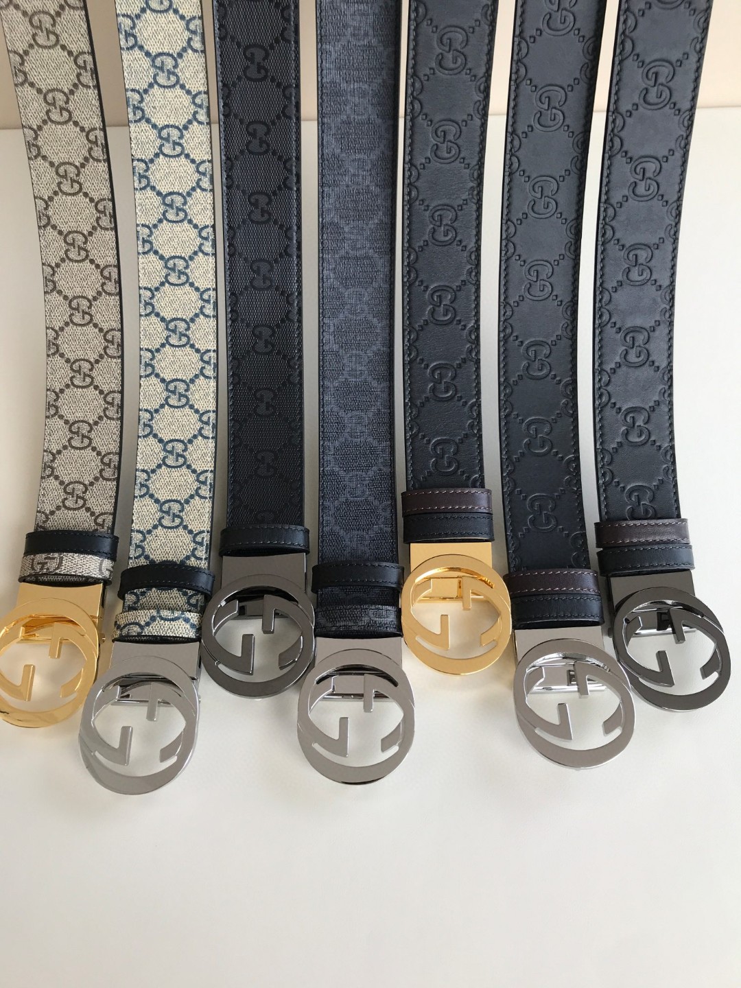 Gucci Male Leather Belt Top Grain Leather M