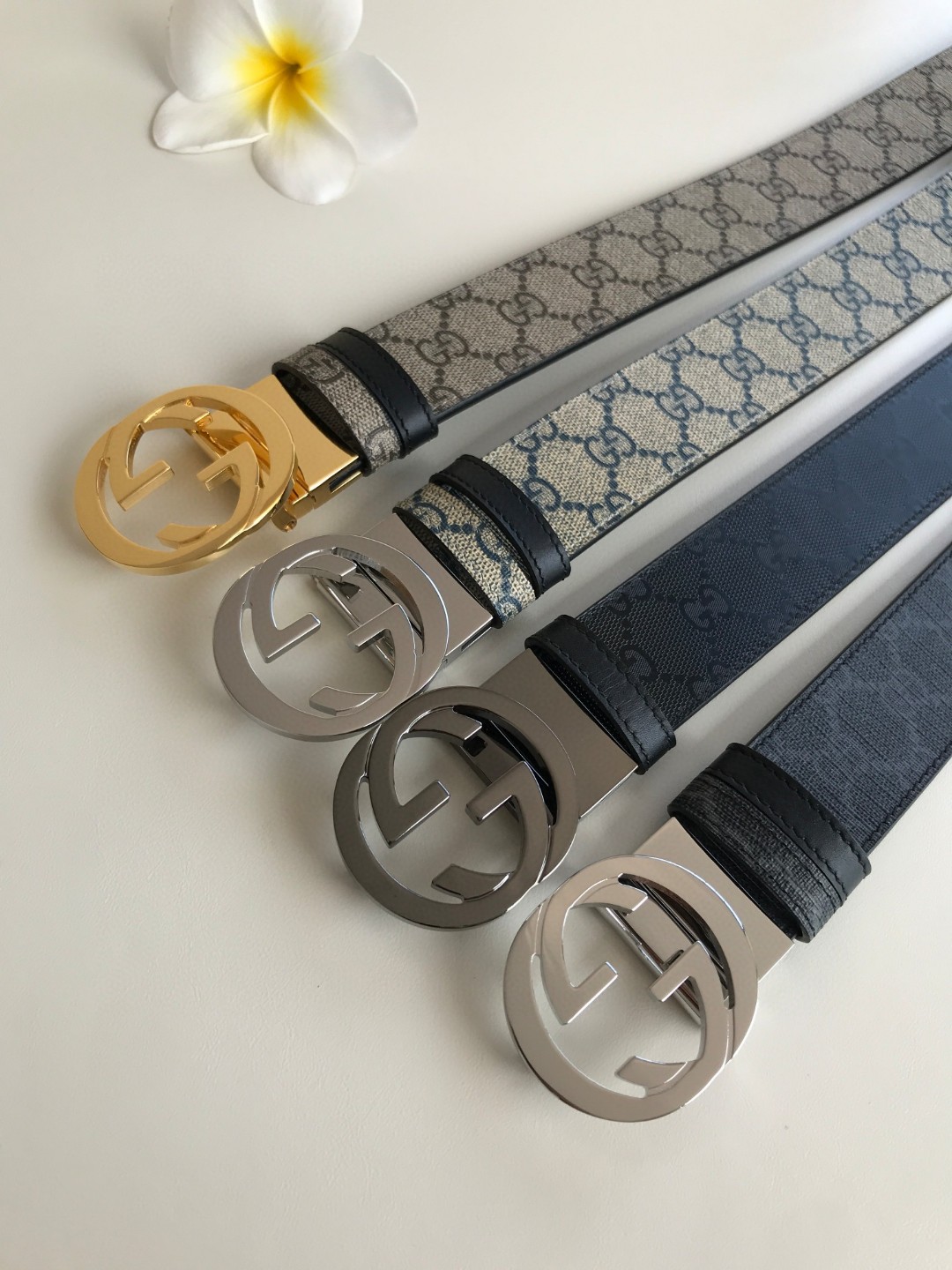 Gucci Male Leather Belt Top Grain Leather M