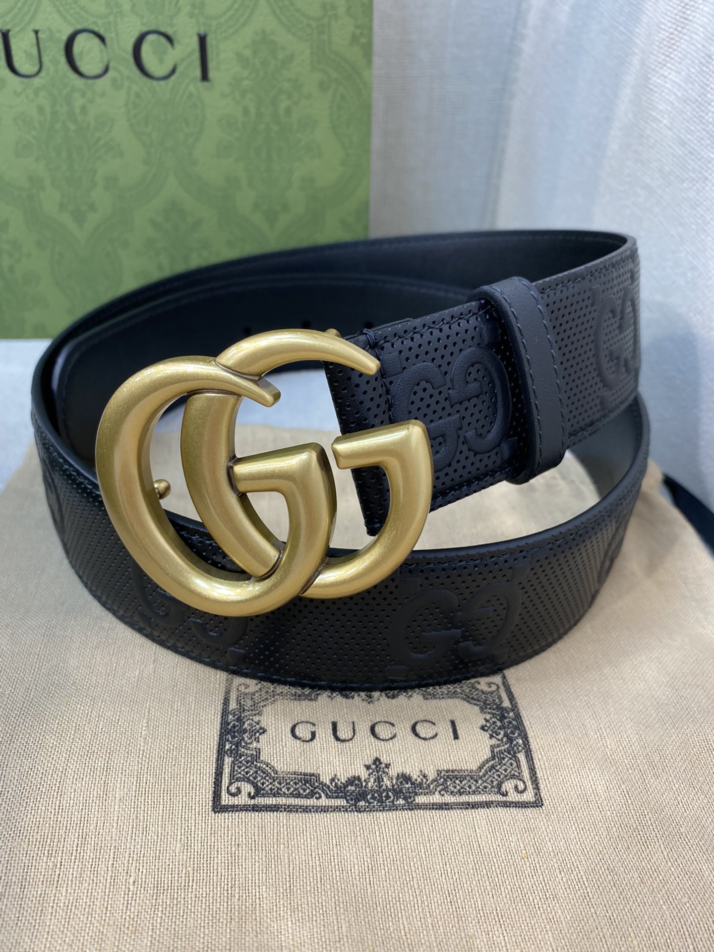 Gucci Basic Belt Cow Leather M