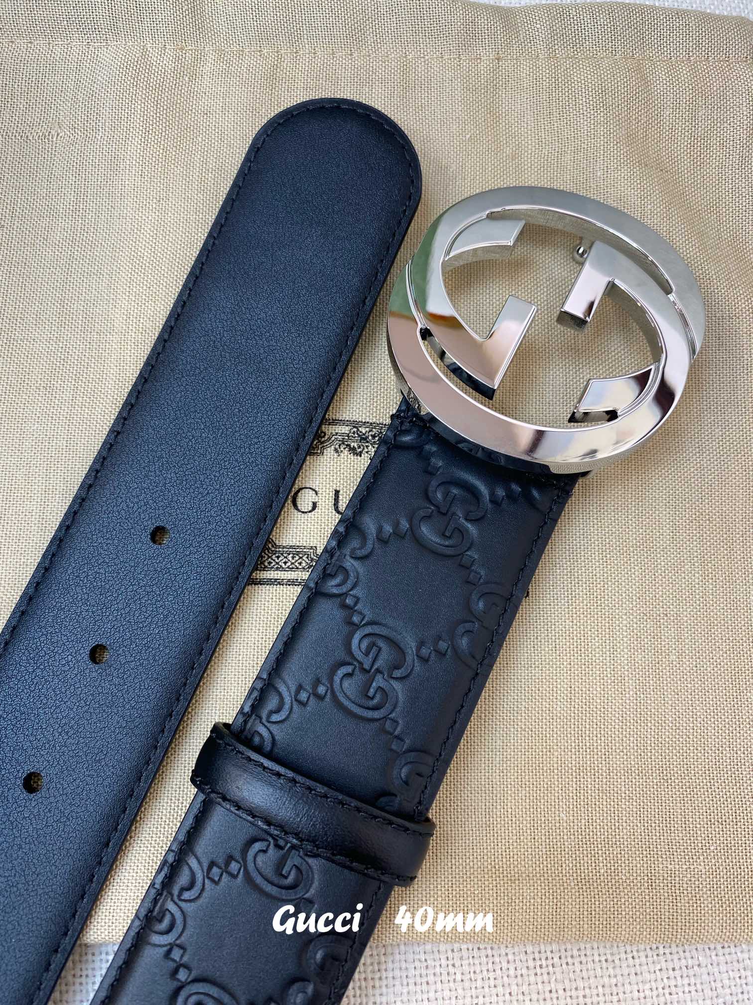 Gucci Basic Belt Cow Leather M