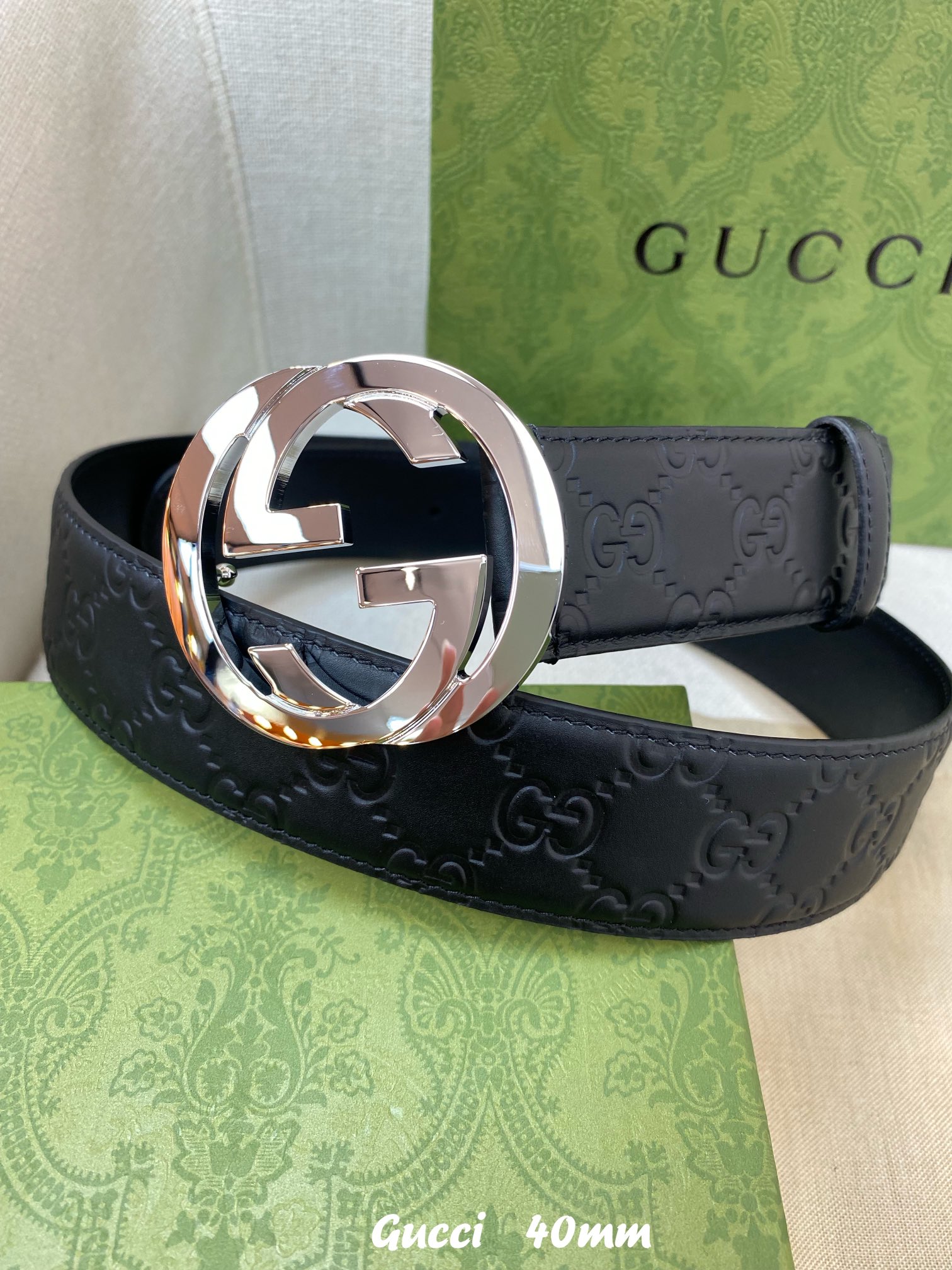 Gucci Basic Belt Cow Leather M