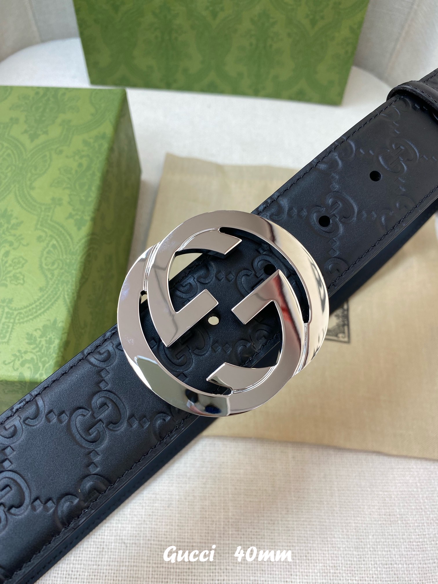 Gucci Basic Belt Cow Leather M