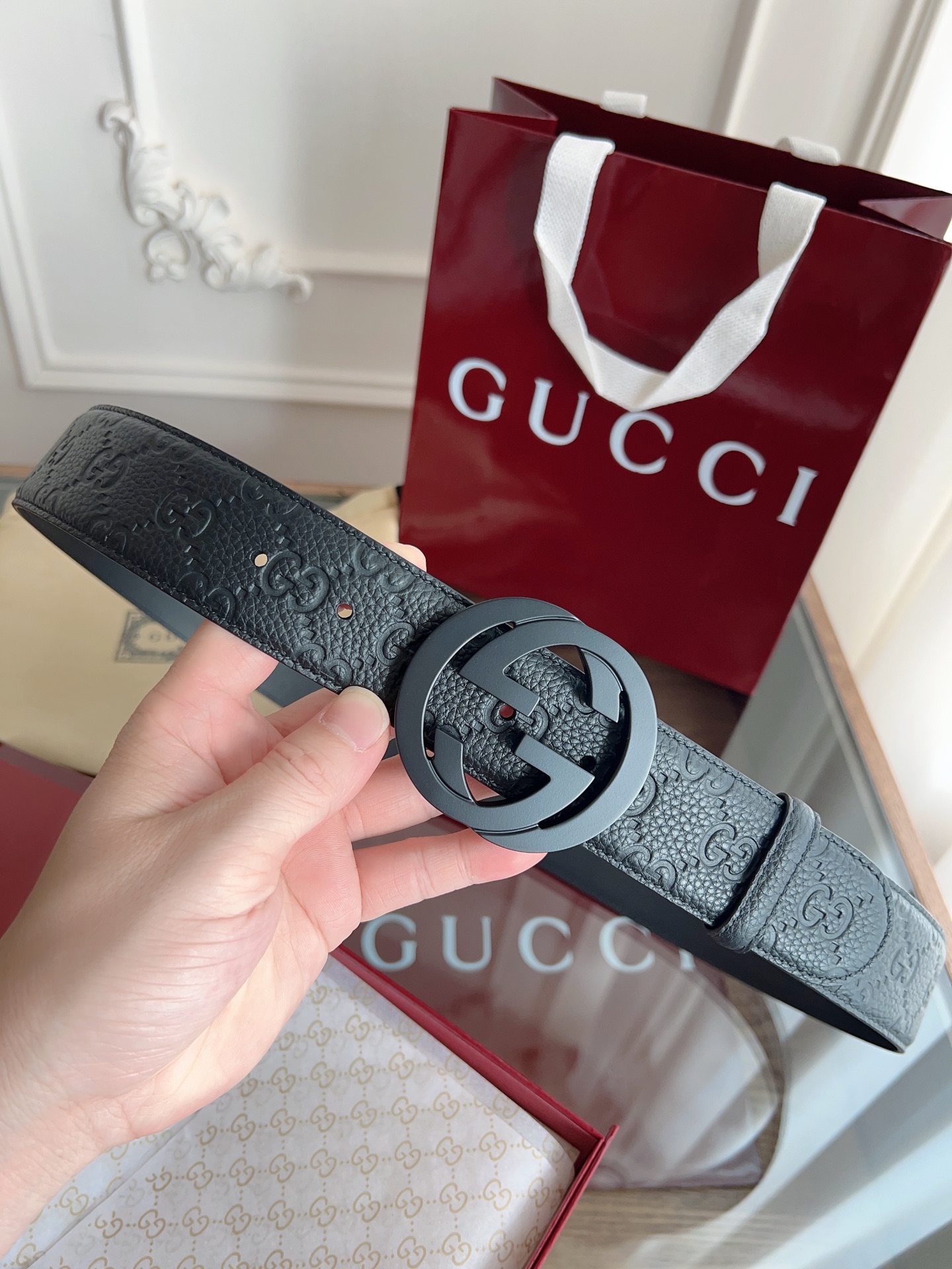 Gucci Basic Belt 40mm-l