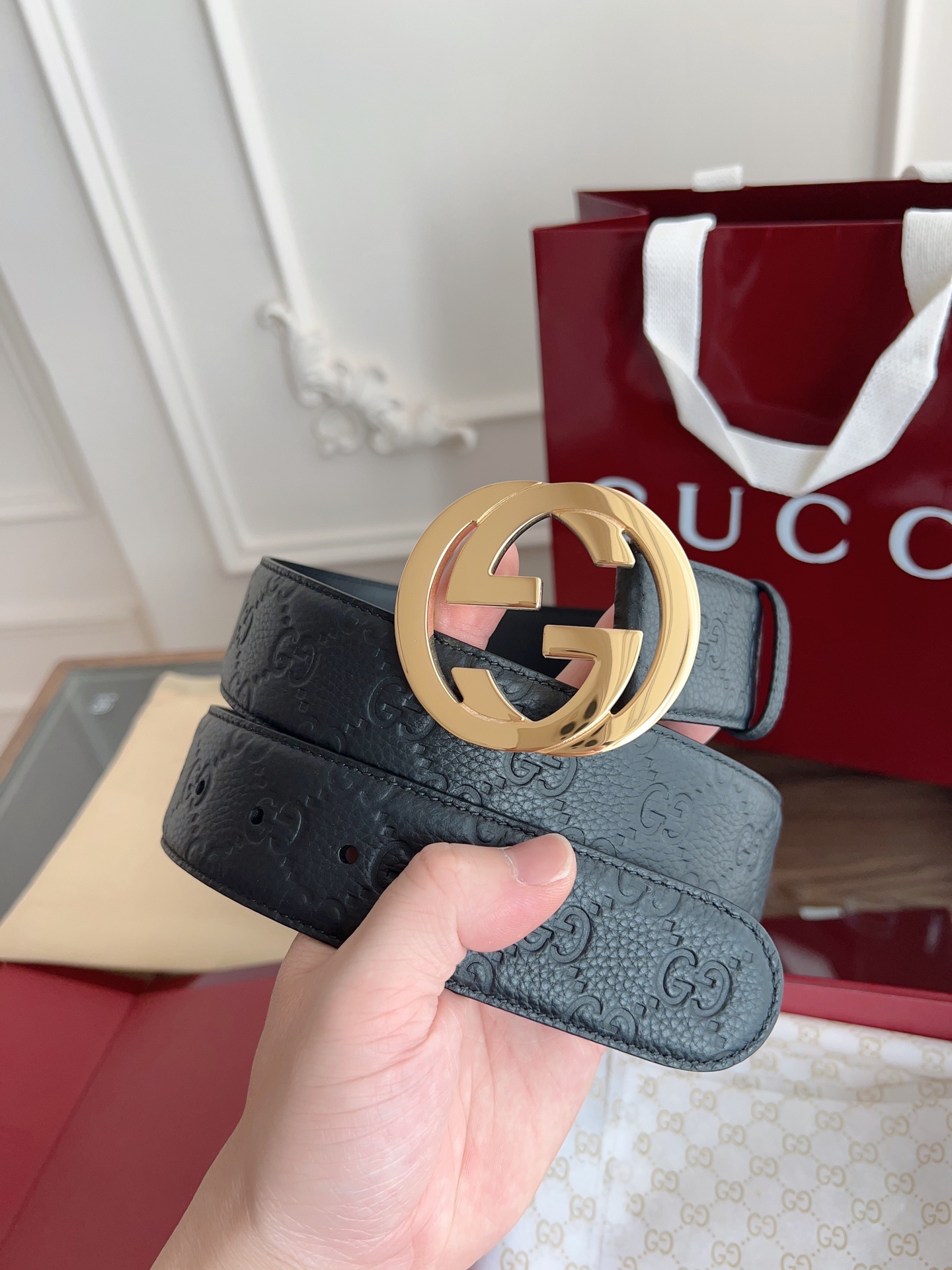 Gucci Basic Belt 40mm-l