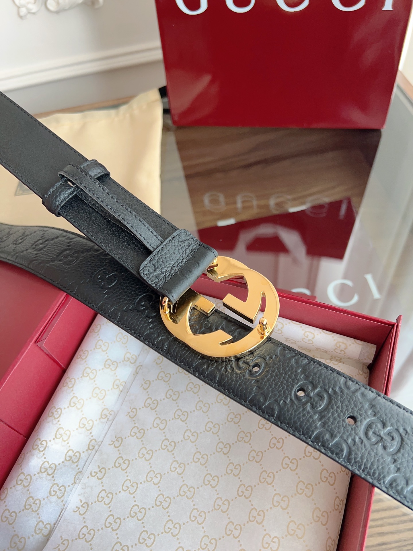 Gucci Basic Belt 40mm-l
