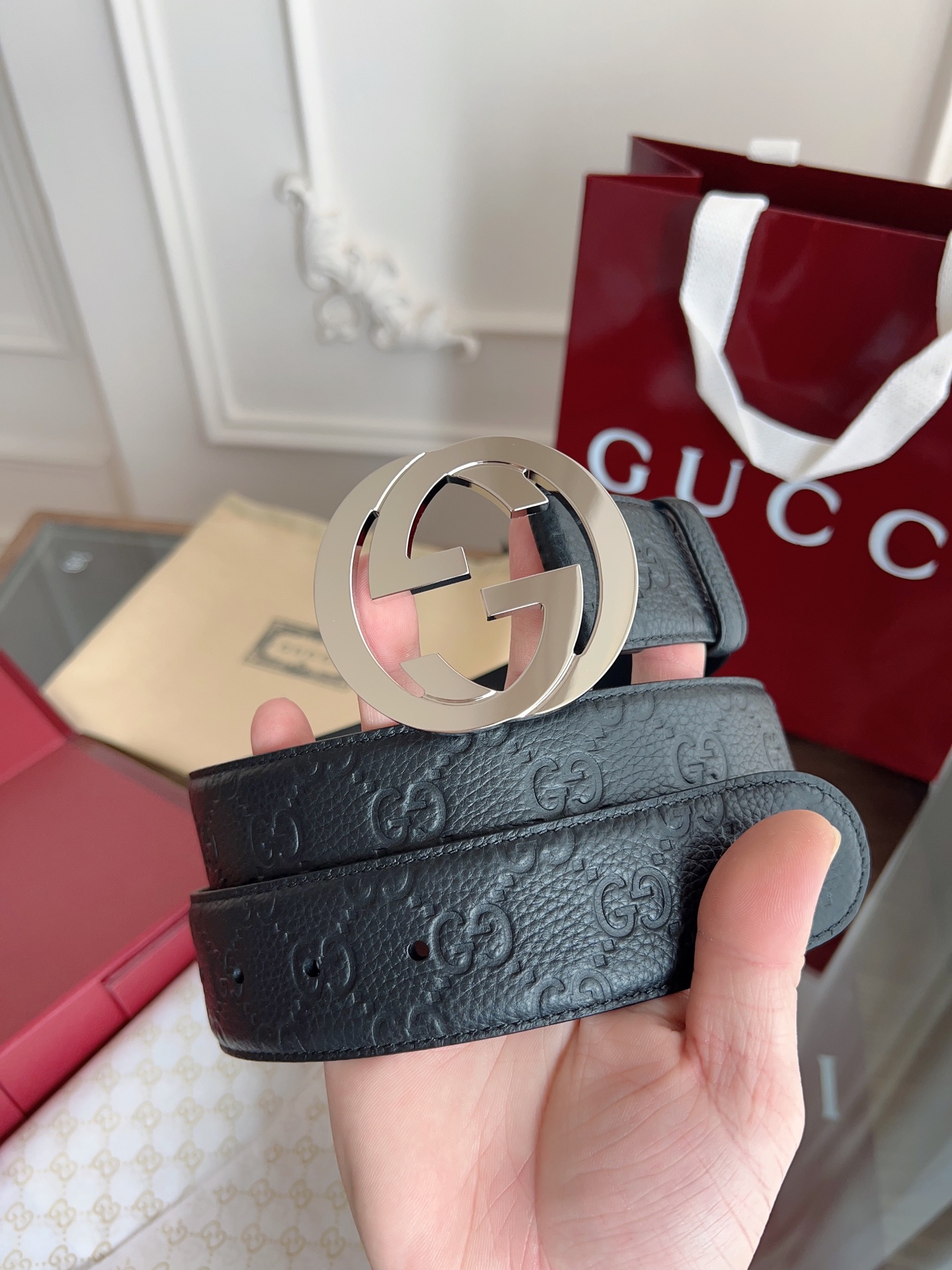 Gucci Basic Belt 40mm-l