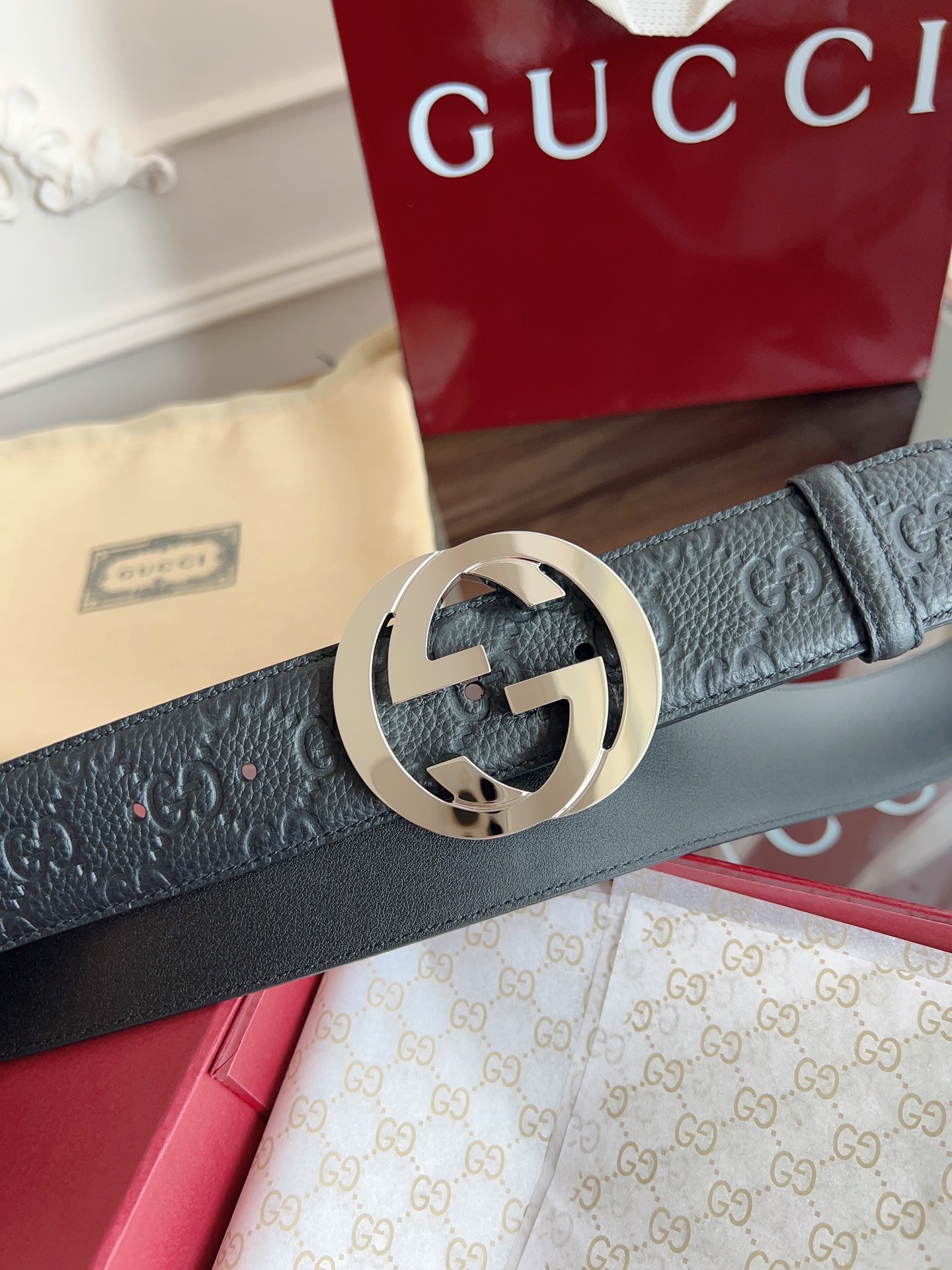 Gucci Basic Belt 40mm-l