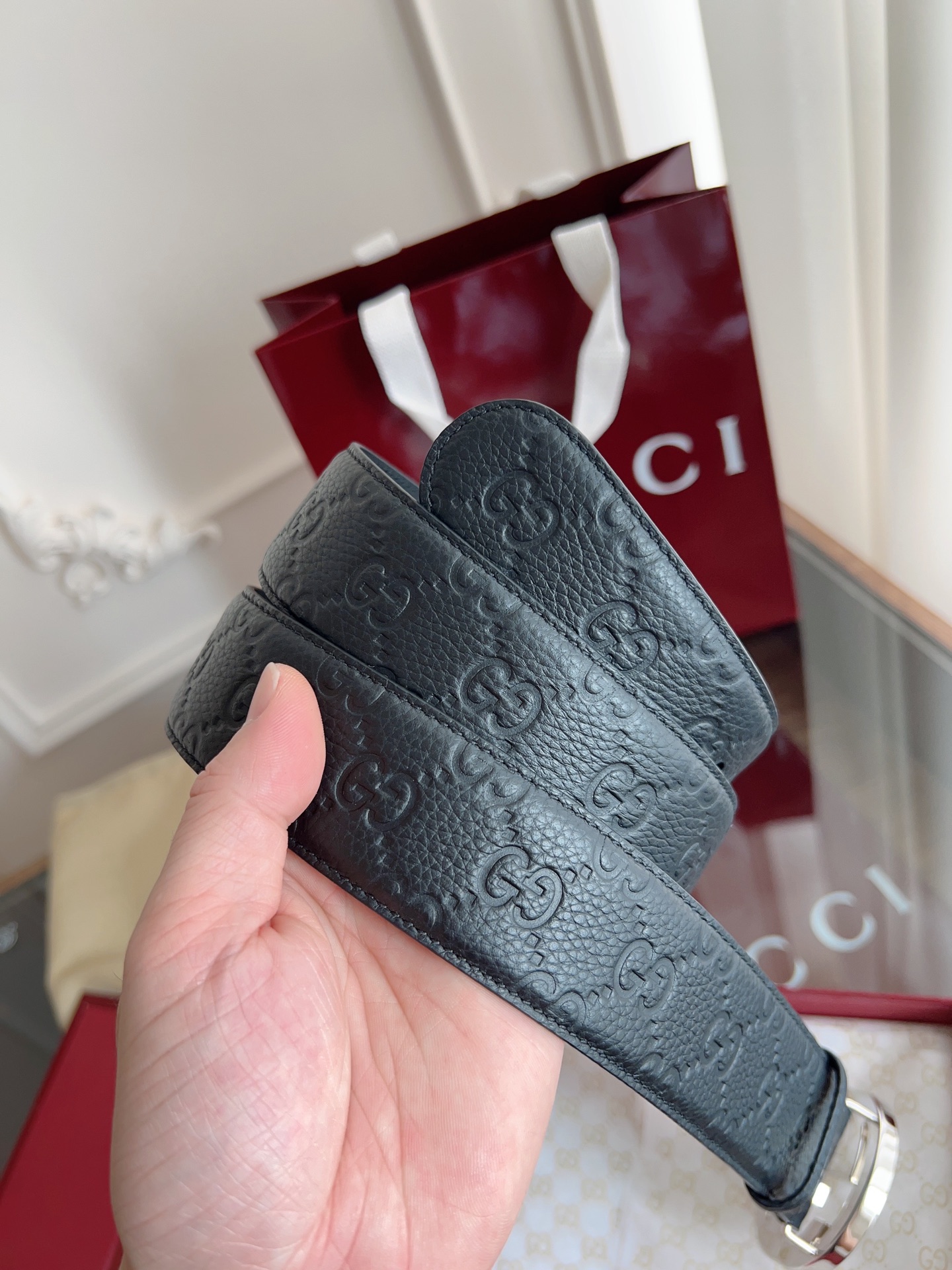 Gucci Basic Belt 40mm-l