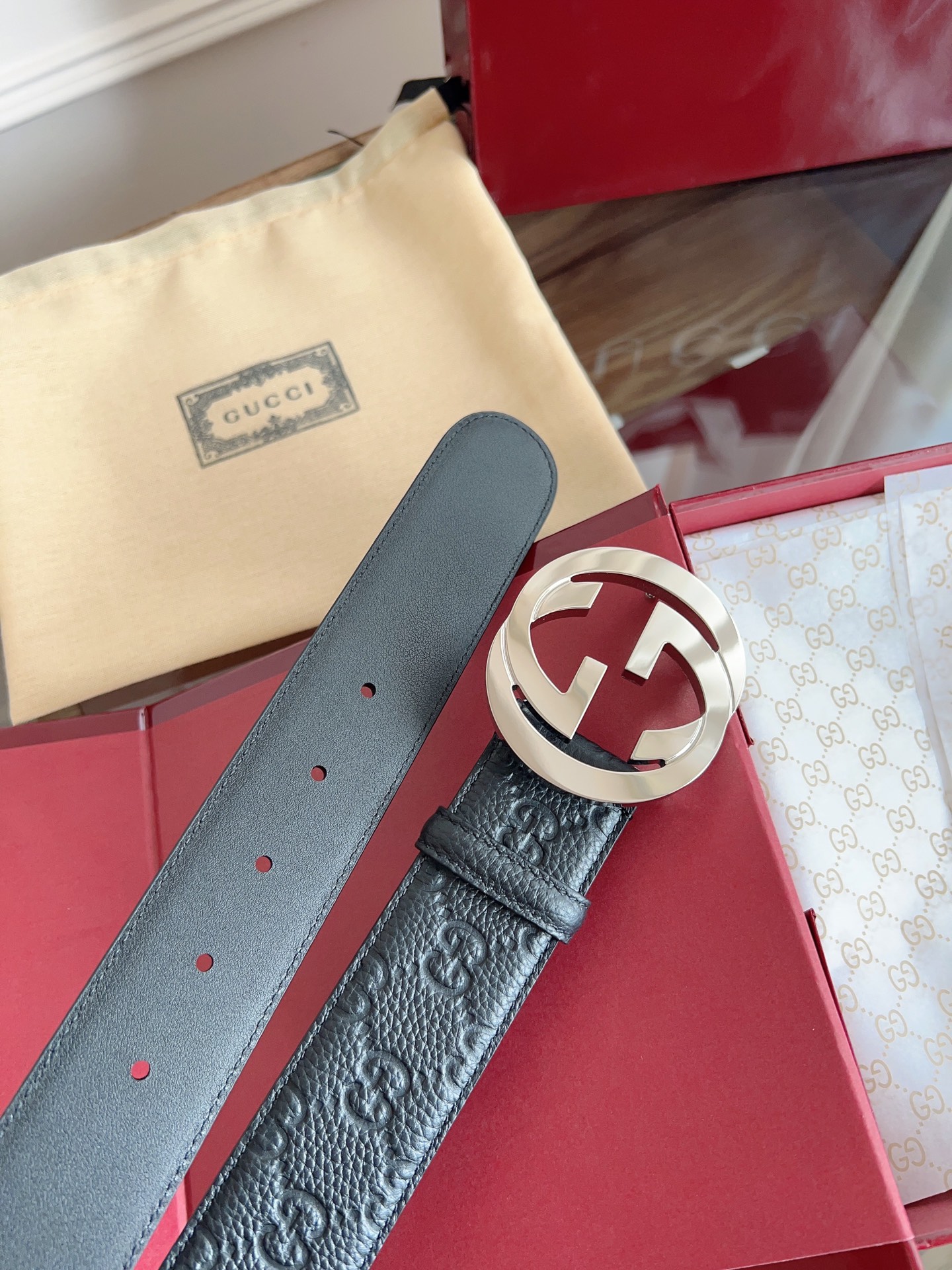 Gucci Basic Belt 40mm-l