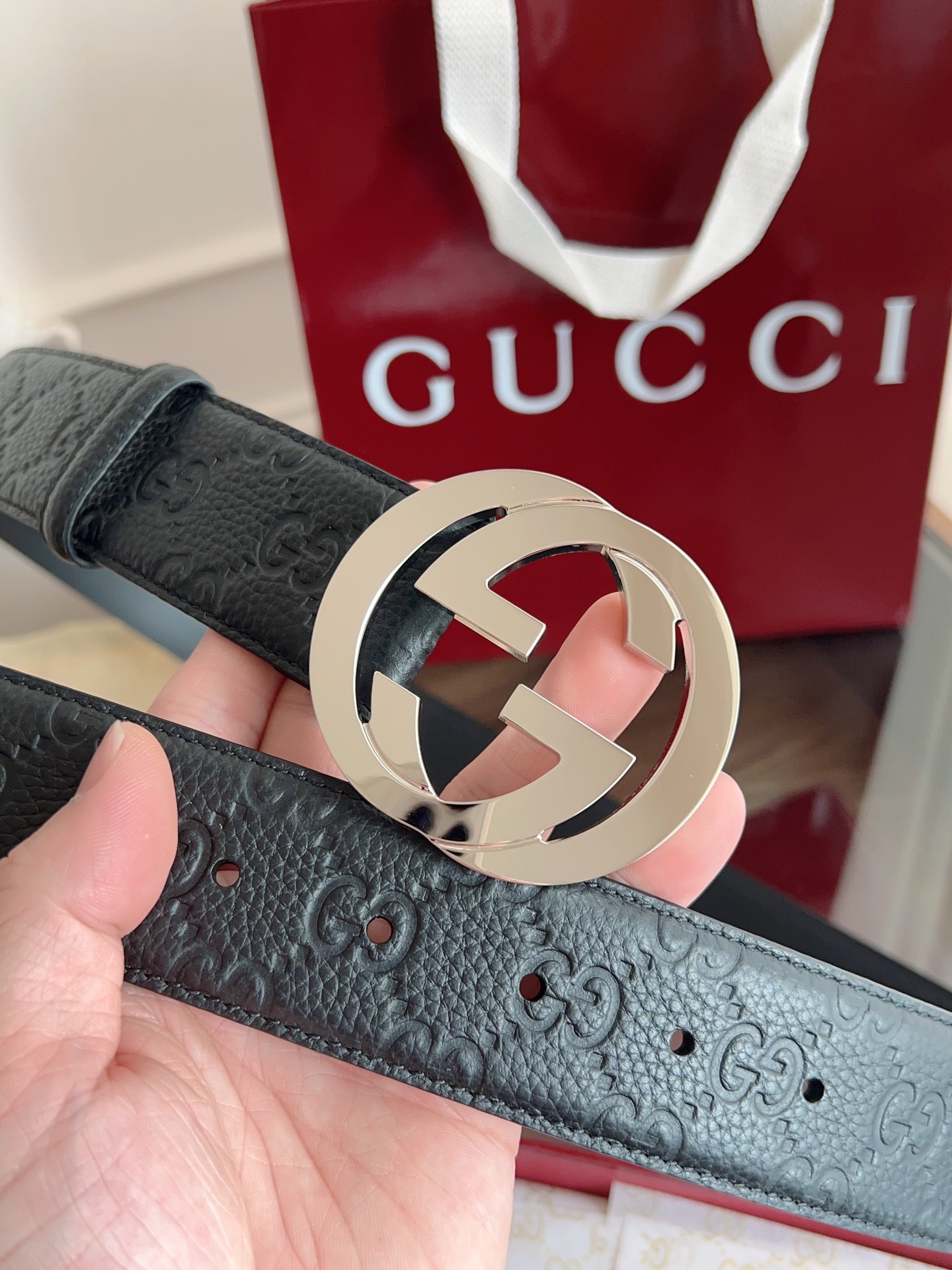 Gucci Basic Belt 40mm-l