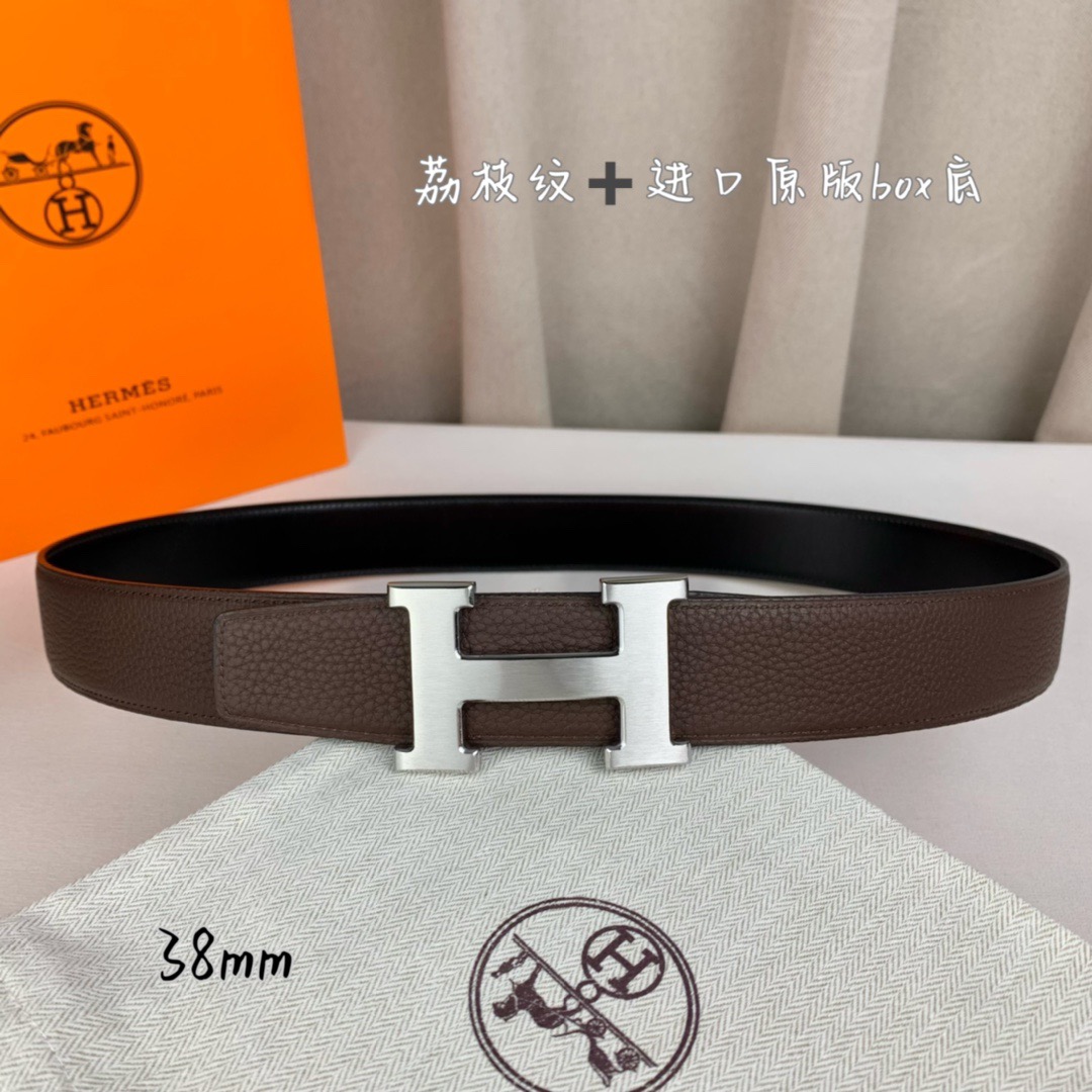 Hermès Basic Belt Top Grain Leather 38cm