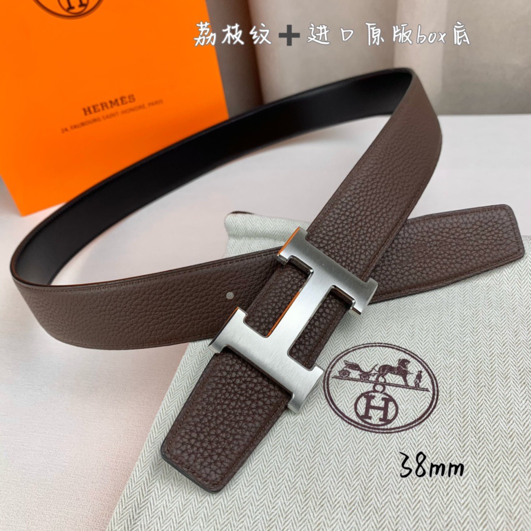Hermès Basic Belt Top Grain Leather 38cm
