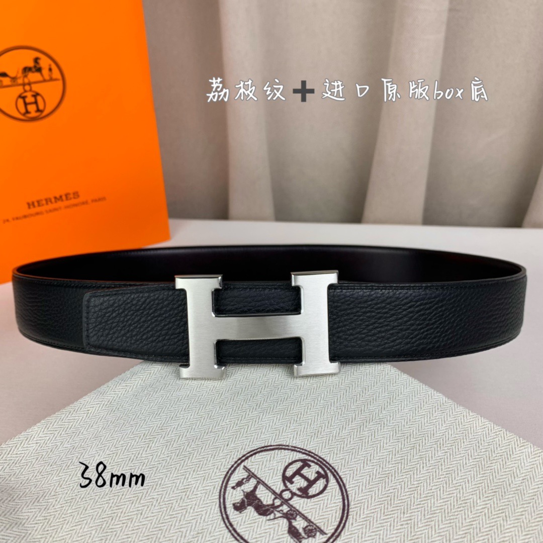 Hermès Basic Belt Top Grain Leather 38cm