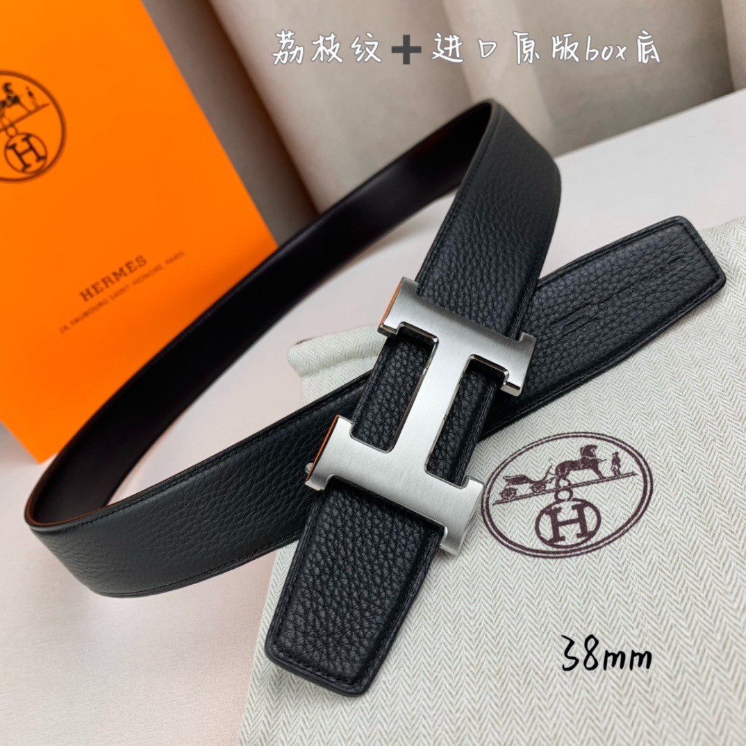 Hermès Basic Belt Top Grain Leather 38cm
