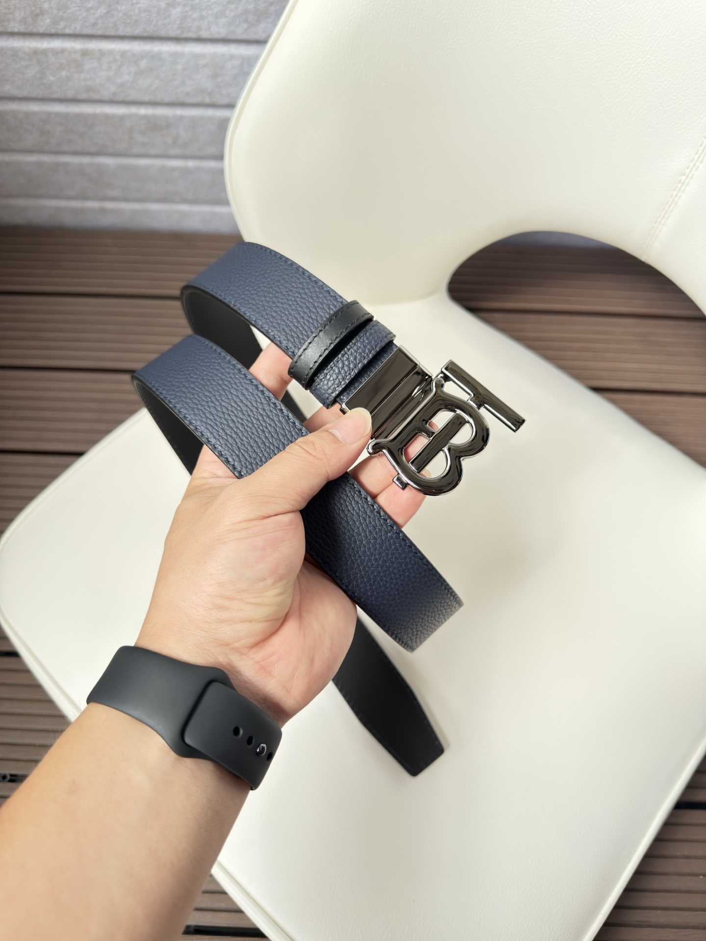 Burberry Basic Belt Top Grain Leather 34mm