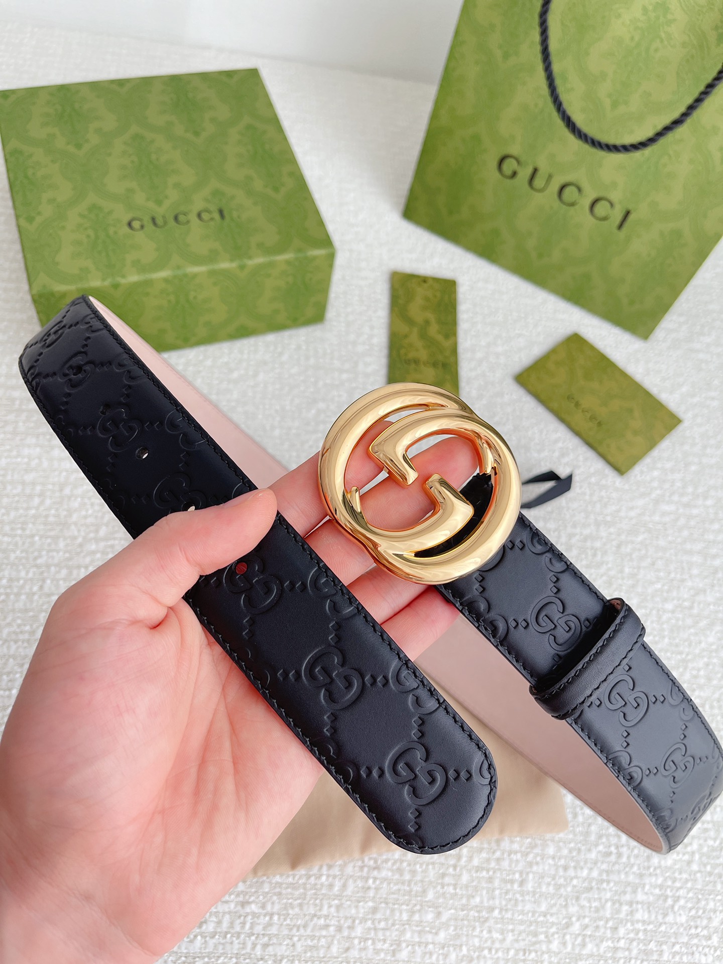 Gucci Basic Belt Cow Leather M