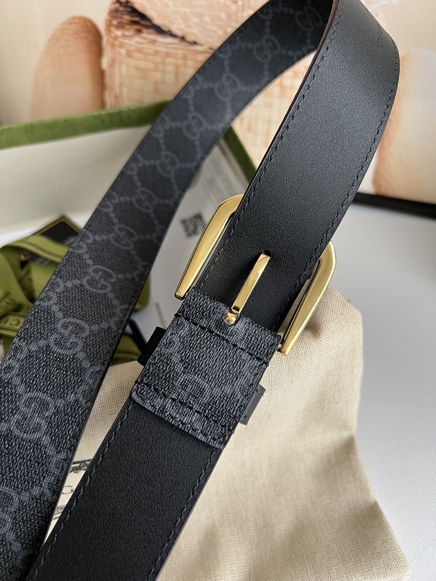 Gucci Male Basic Belt Canvas S-m
