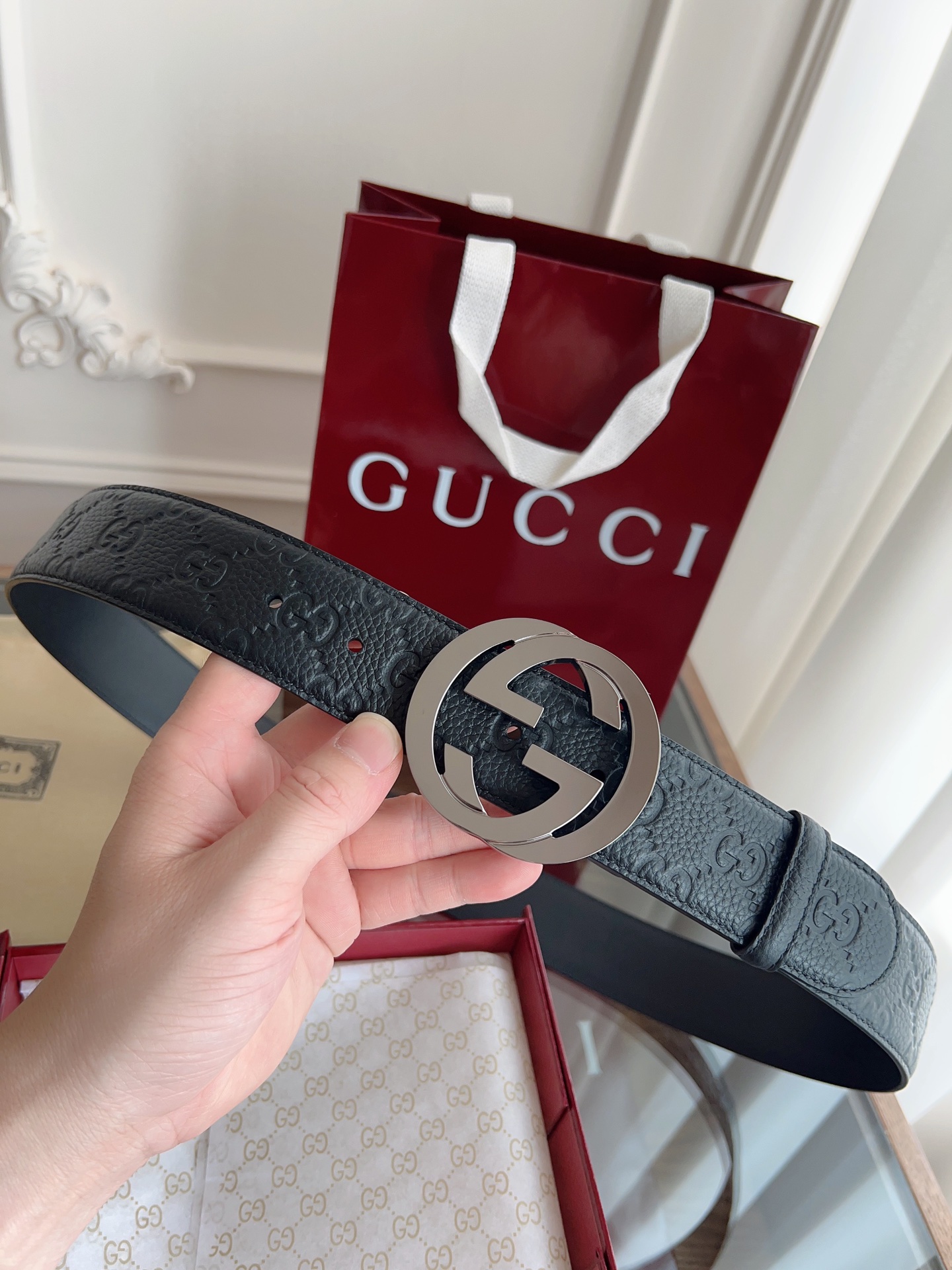 Gucci Basic Belt 40mm-l