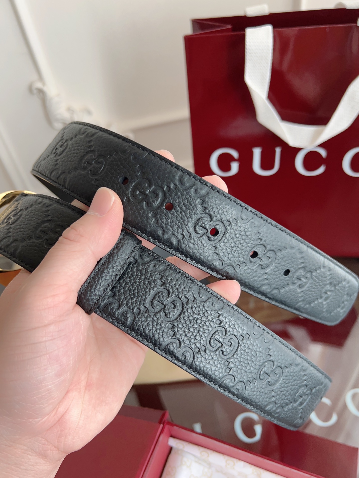Gucci Basic Belt 40mm-l