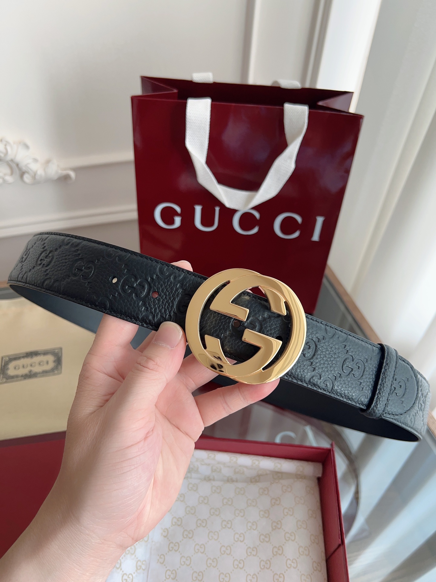 Gucci Basic Belt 40mm-l