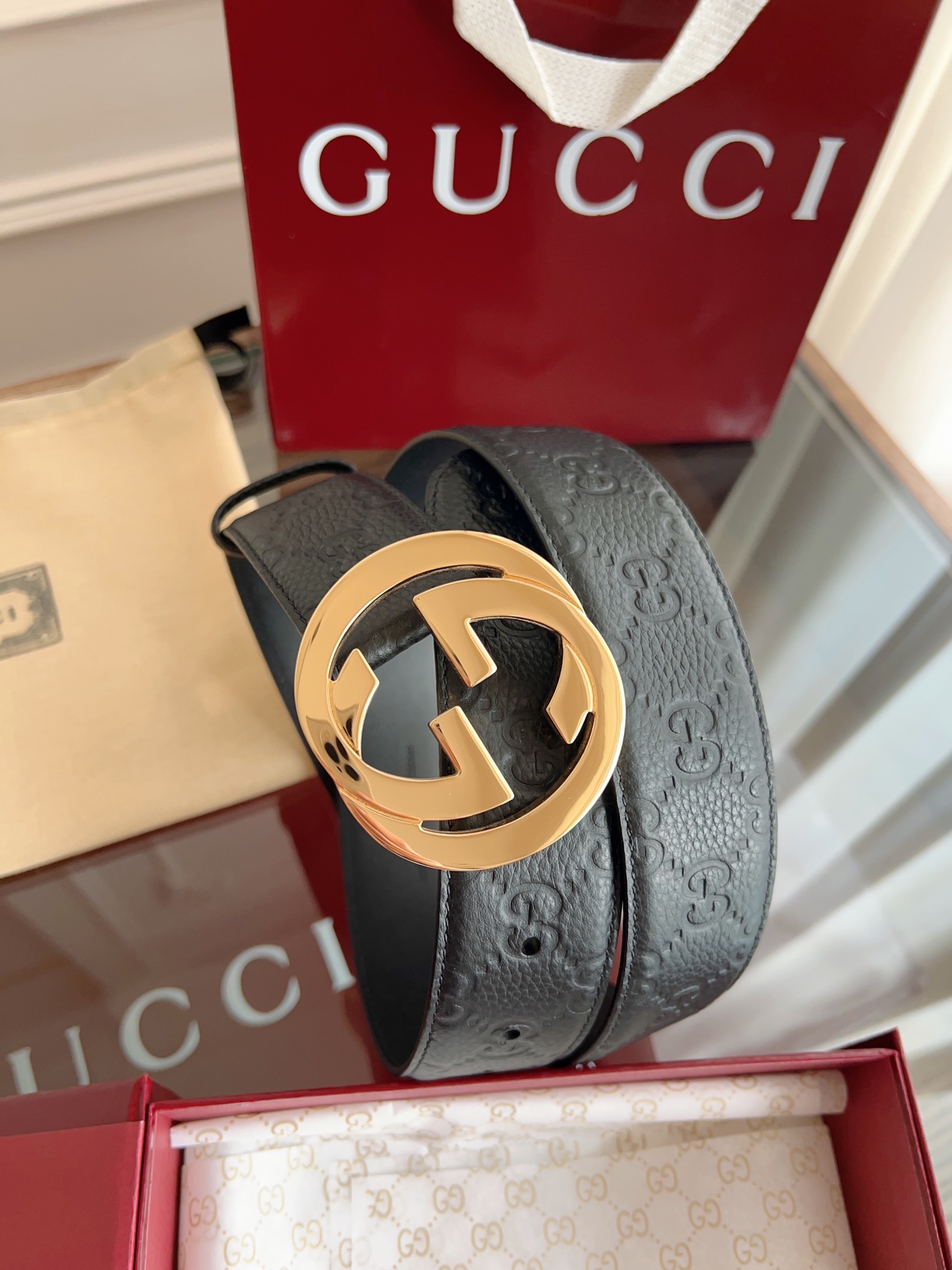 Gucci Basic Belt 40mm-l