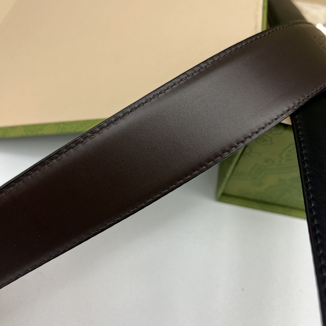 Gucci Male Basic Belt Cow Leather Black M