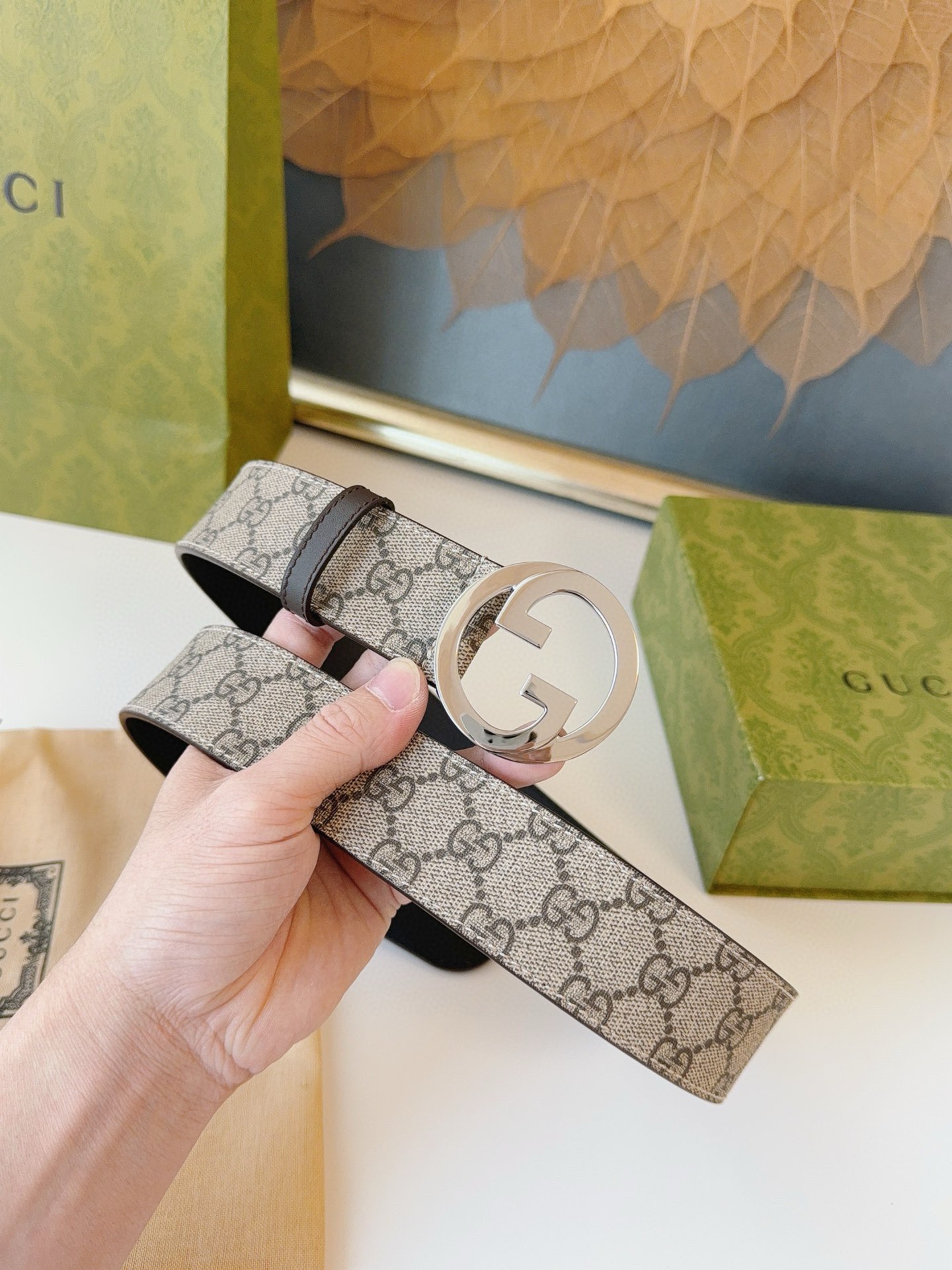 Gucci Basic Belt Top Grain Leather 0mm