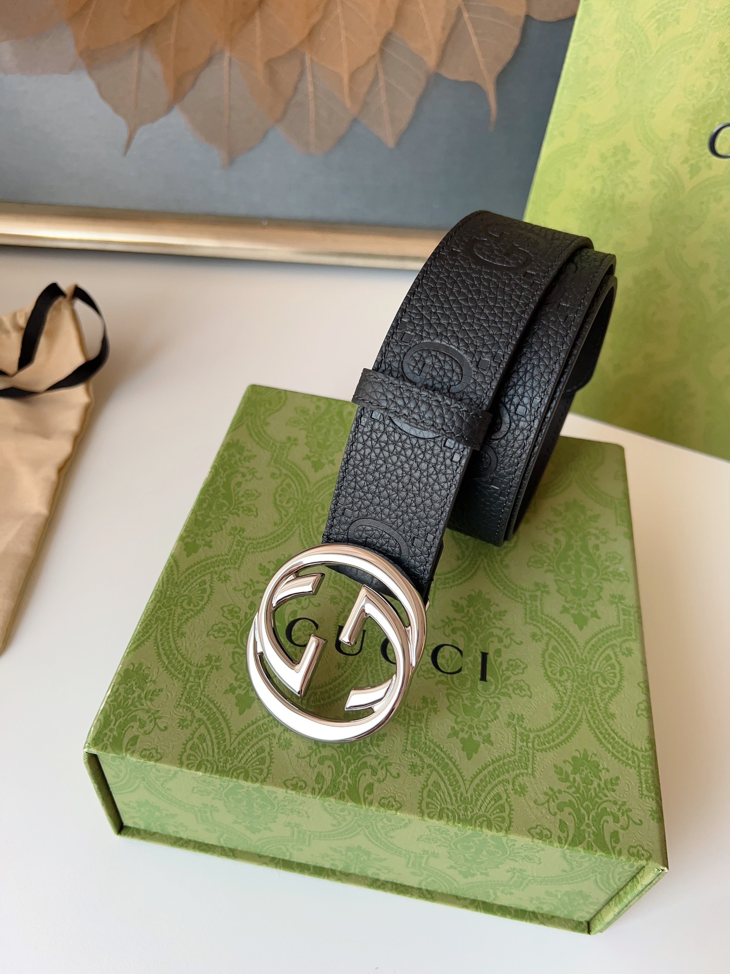 Gucci Basic Belt Cow Leather M