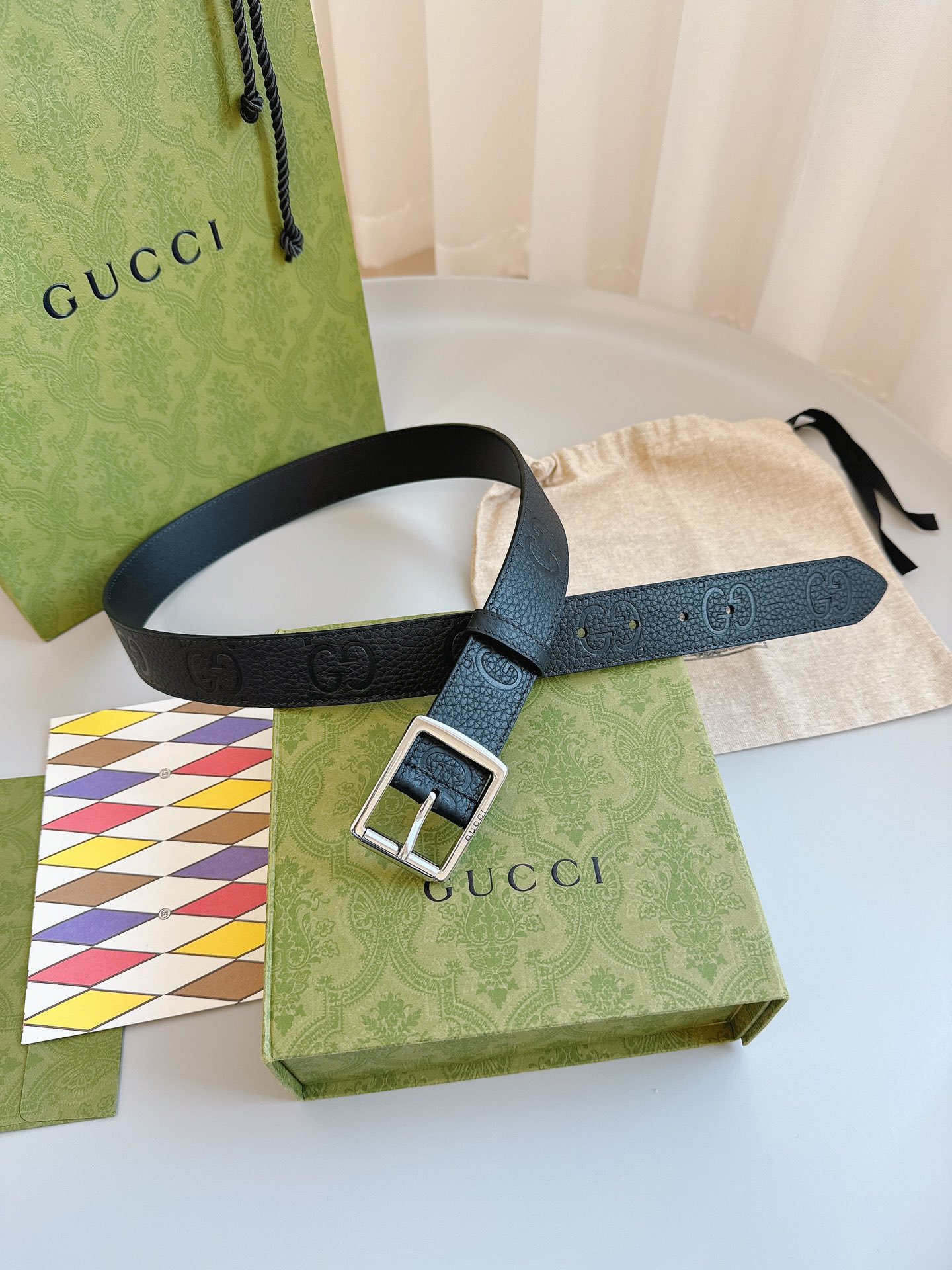 Gucci Pin Buckle Belt Black