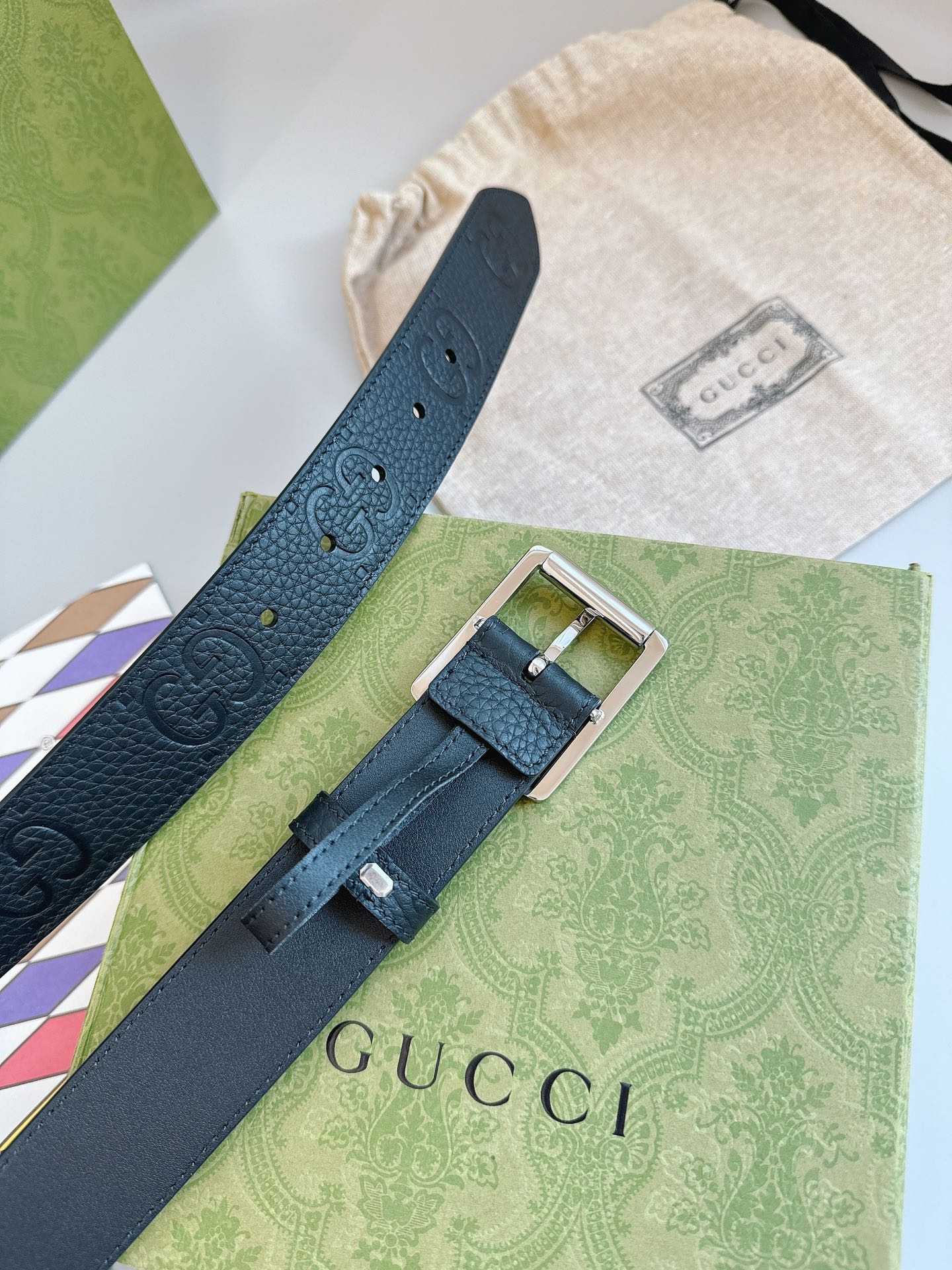 Gucci Pin Buckle Belt Black
