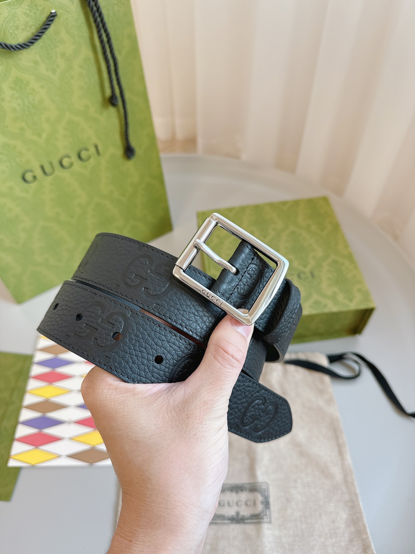 Gucci Pin Buckle Belt Black