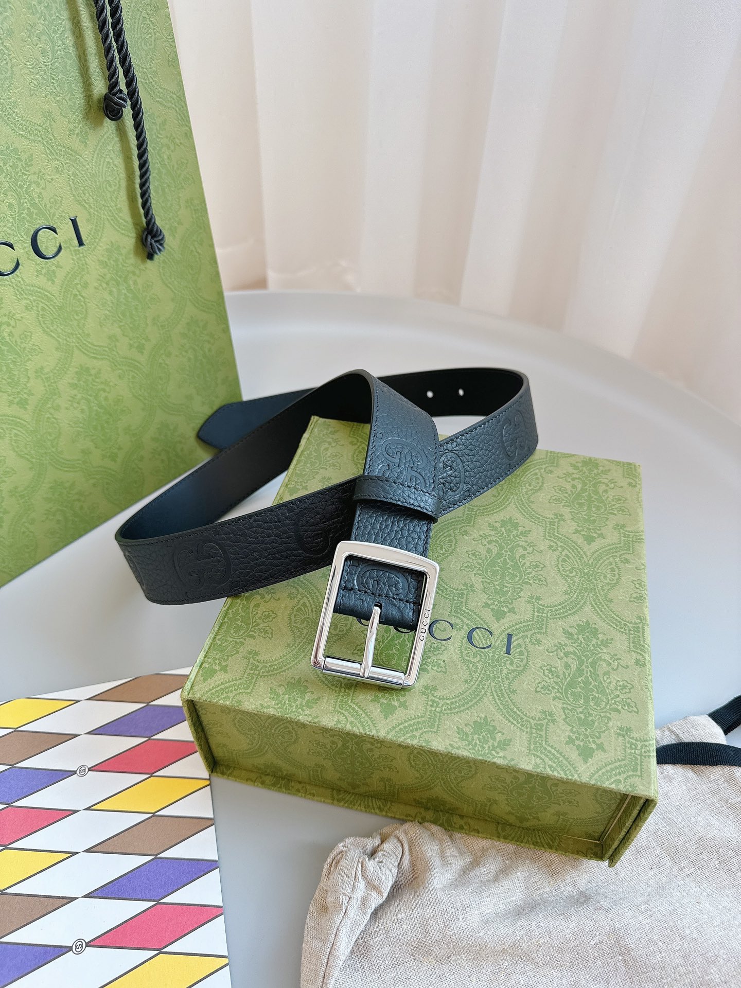 Gucci Pin Buckle Belt Black