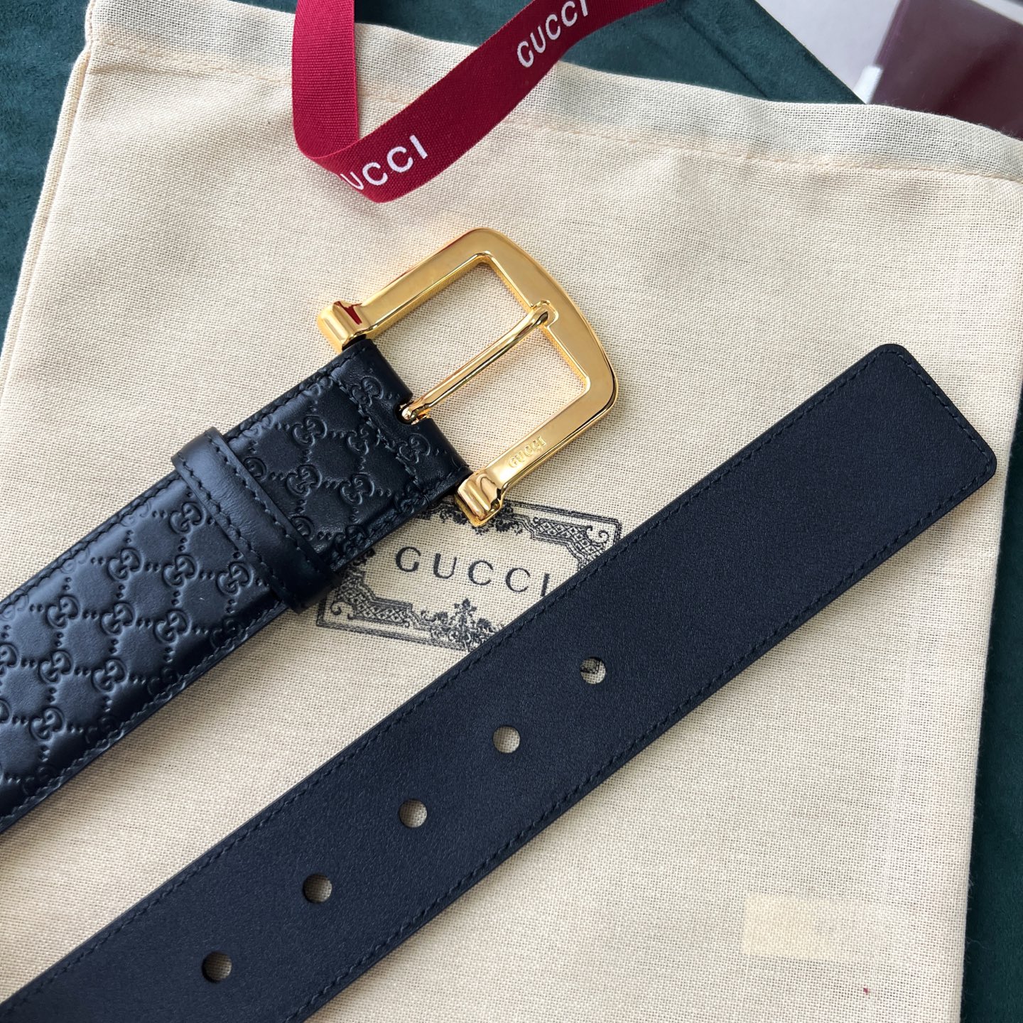 Gucci Basic Belt Cow Leather 40mm-m-l