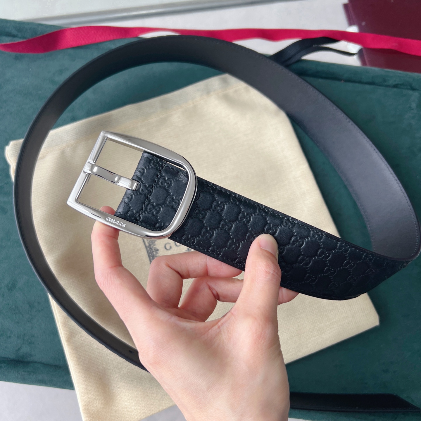 Gucci Basic Belt Cow Leather 40mm-m-l