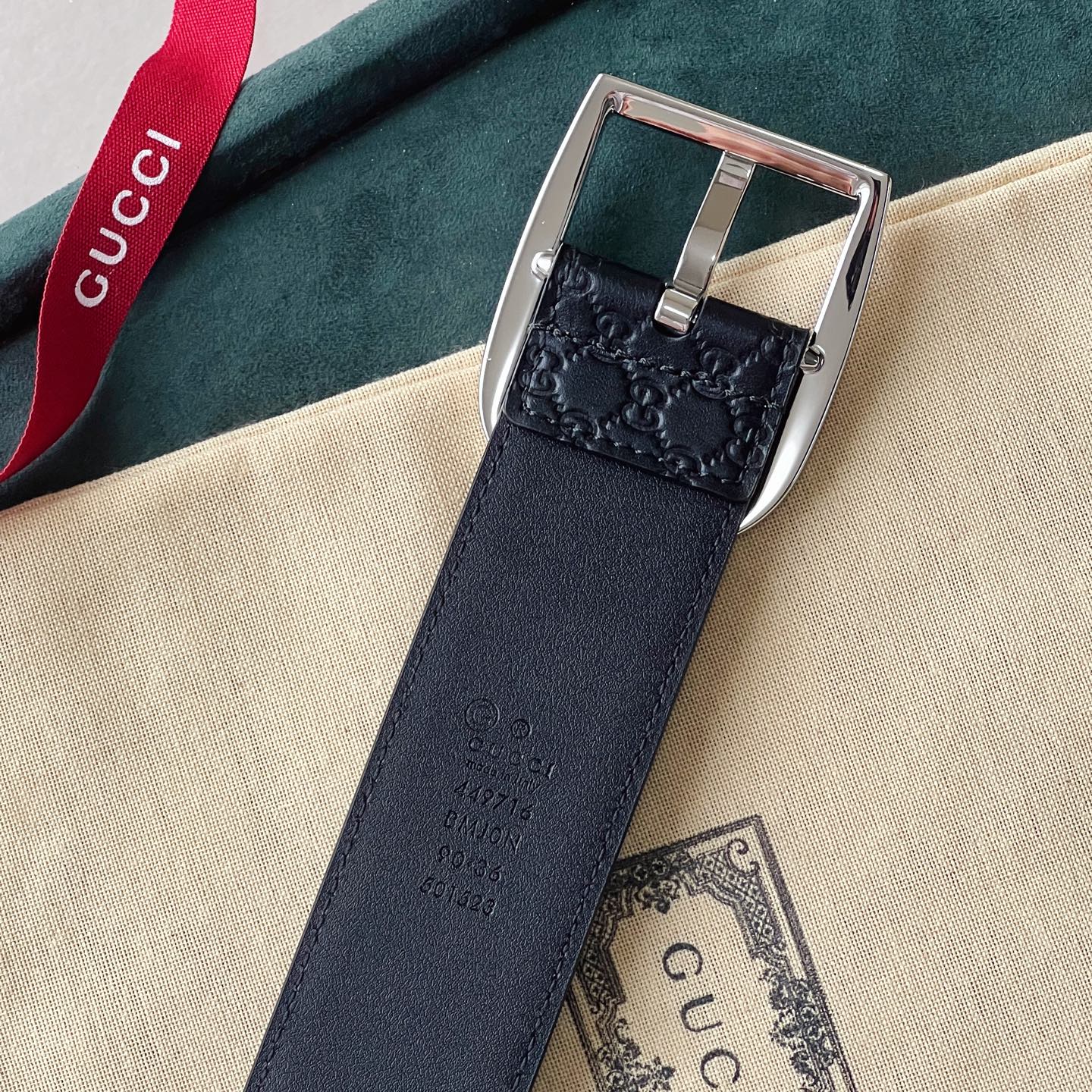 Gucci Basic Belt Cow Leather 40mm-m-l