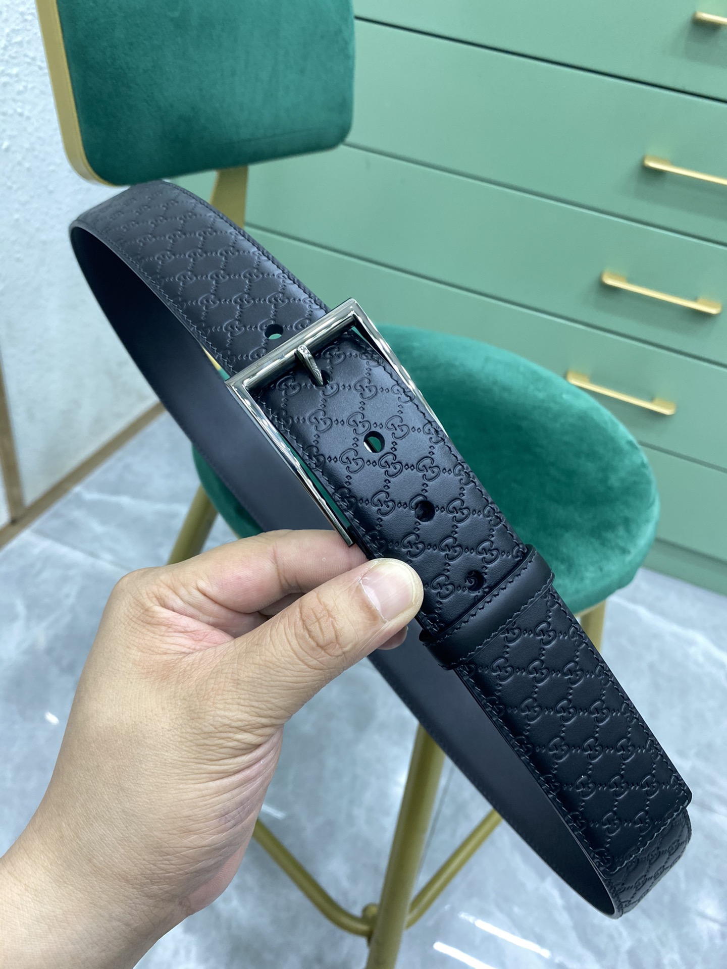 Gucci Pin Buckle Belt Black