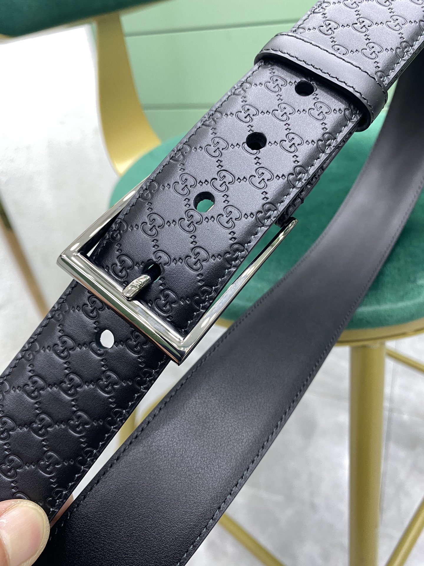 Gucci Pin Buckle Belt Black