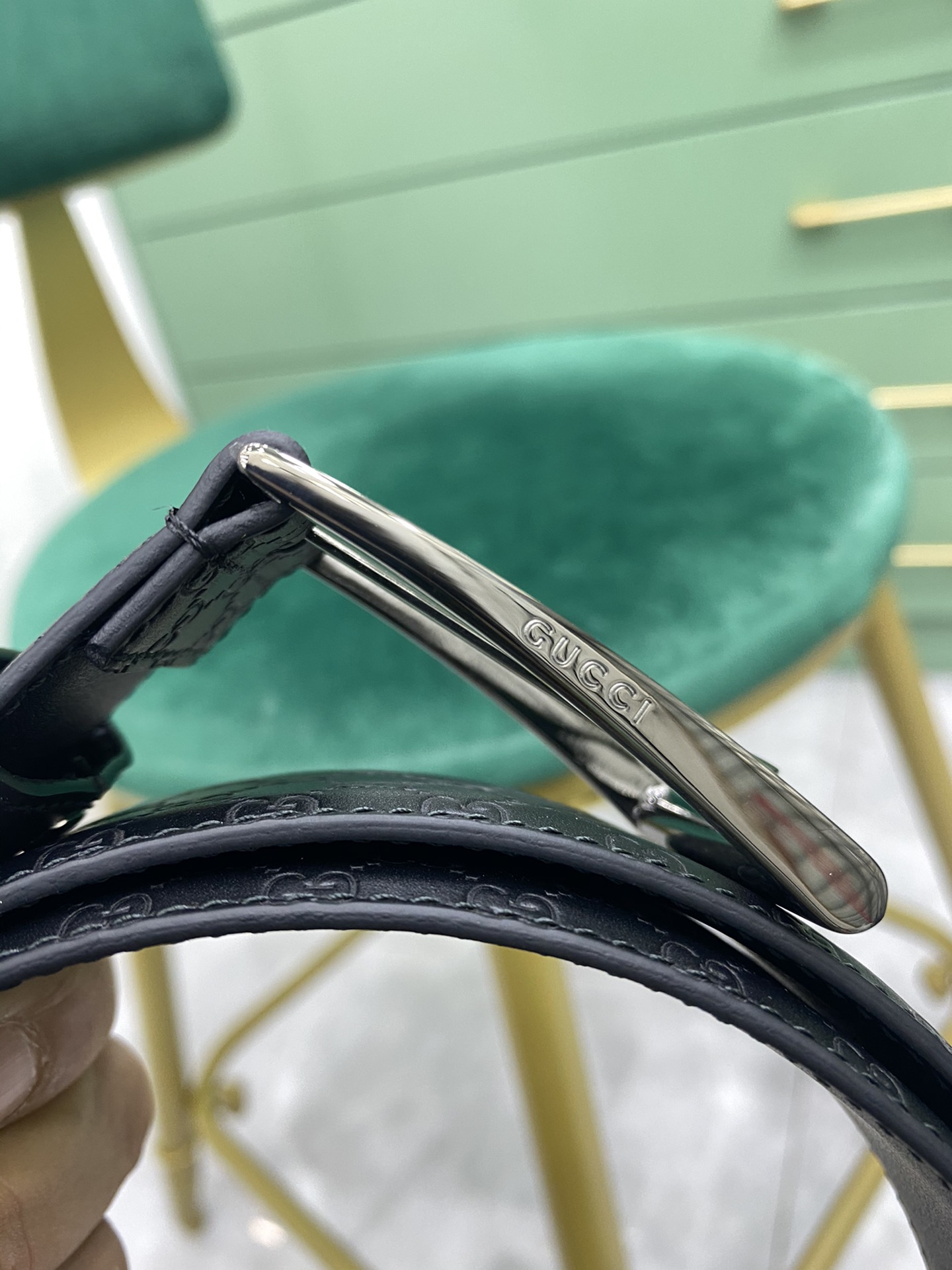 Gucci Pin Buckle Belt Black