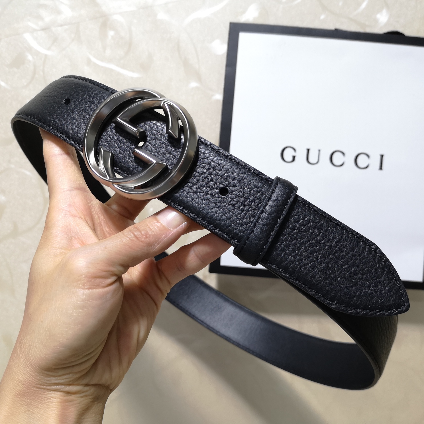 Gucci Basic Belt Top Grain Leather M