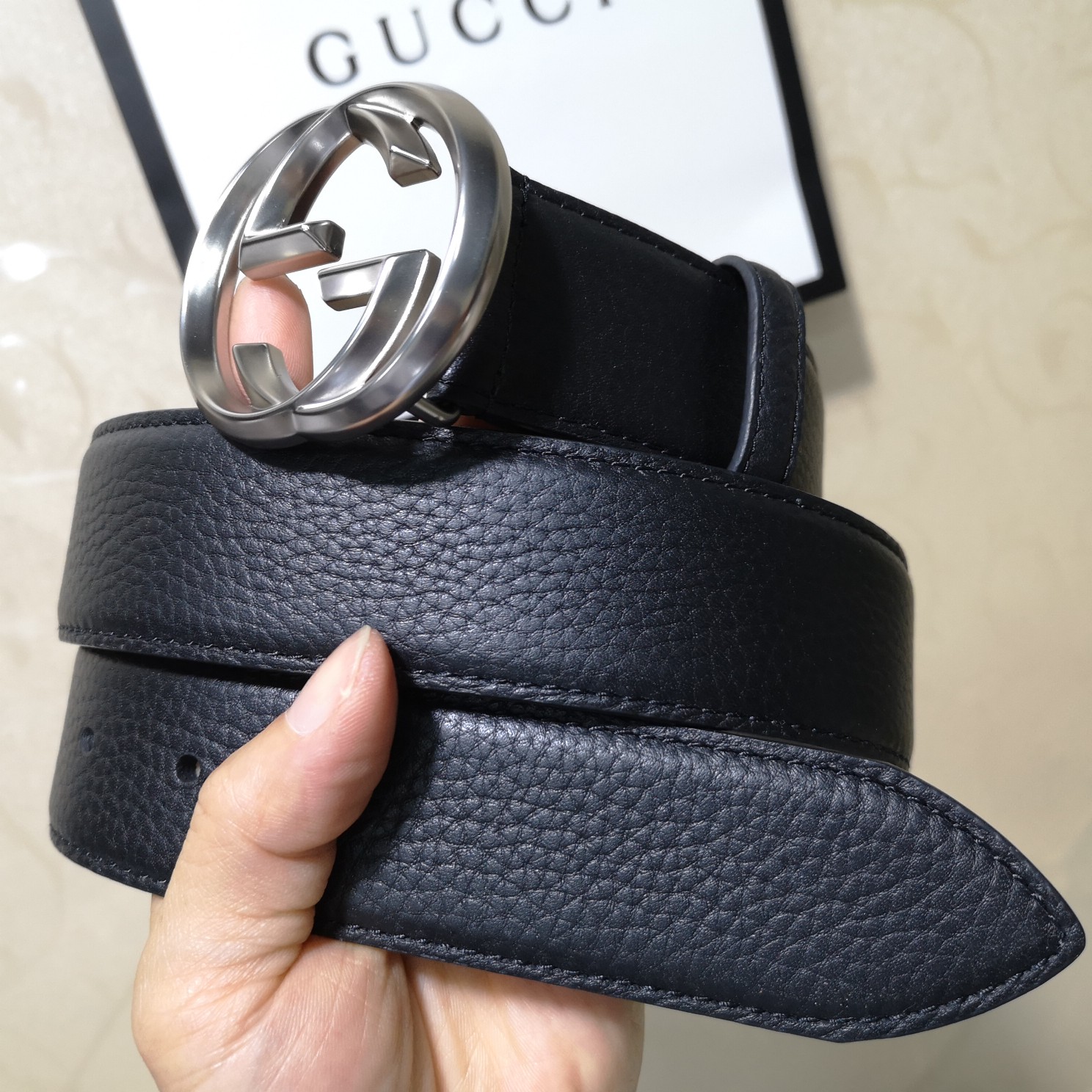 Gucci Basic Belt Top Grain Leather M