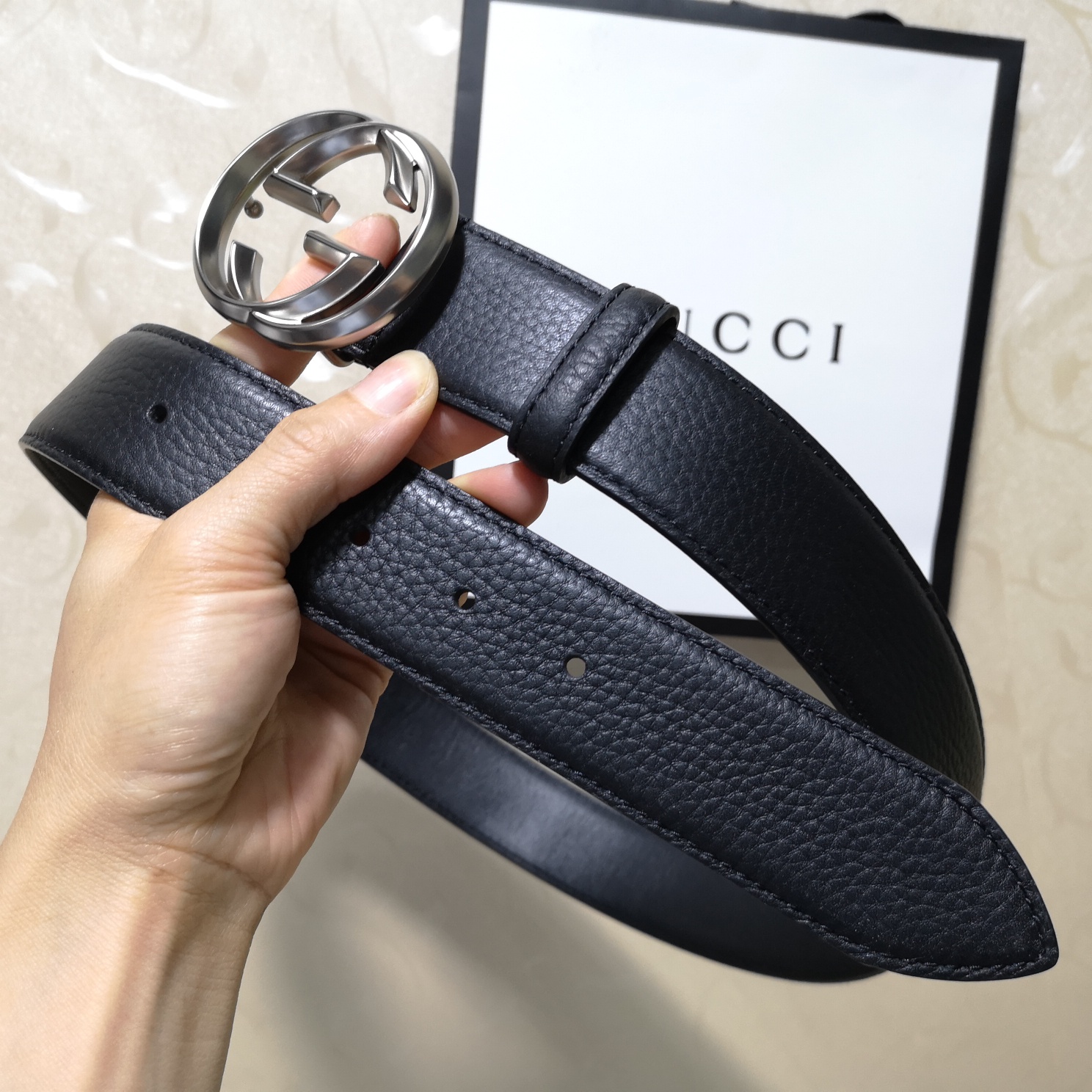 Gucci Basic Belt Top Grain Leather M