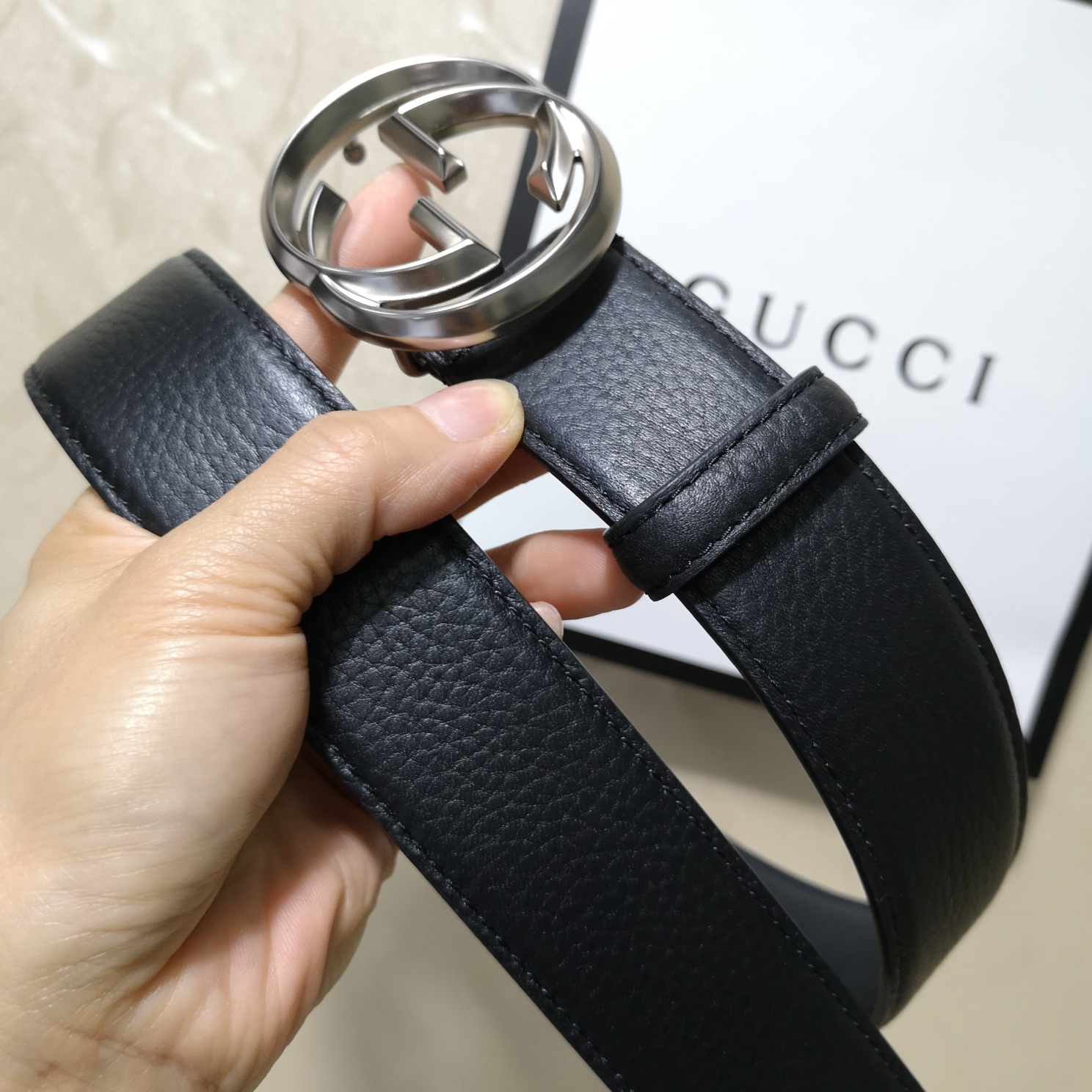 Gucci Basic Belt Top Grain Leather M