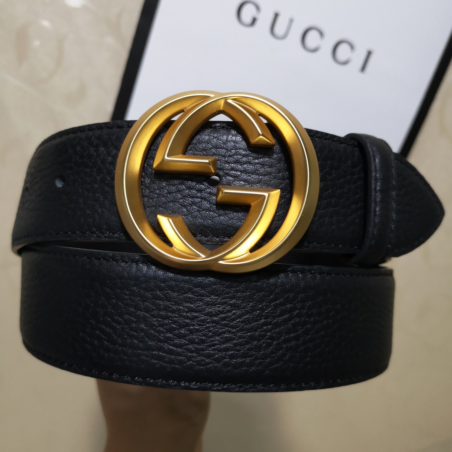 Gucci Basic Belt Top Grain Leather M