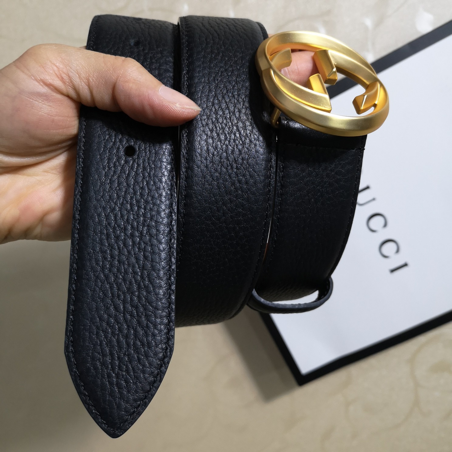 Gucci Basic Belt Top Grain Leather M