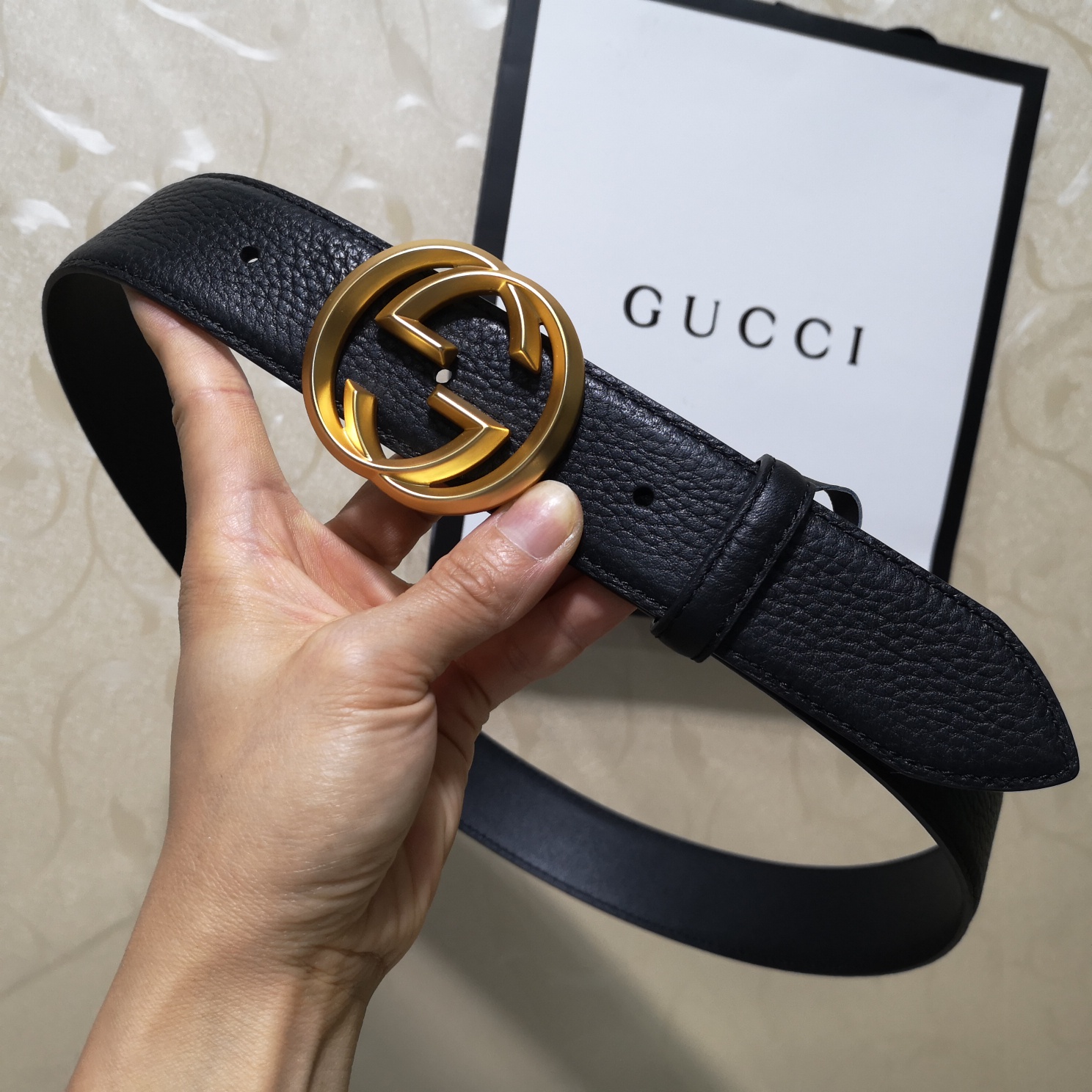Gucci Basic Belt Top Grain Leather M