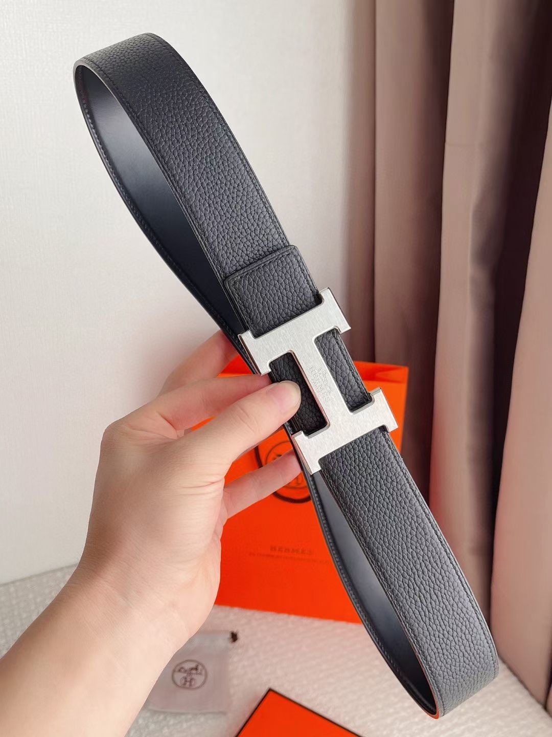 Hermès Basic Belt Cow Leather 48mm-s-m-l