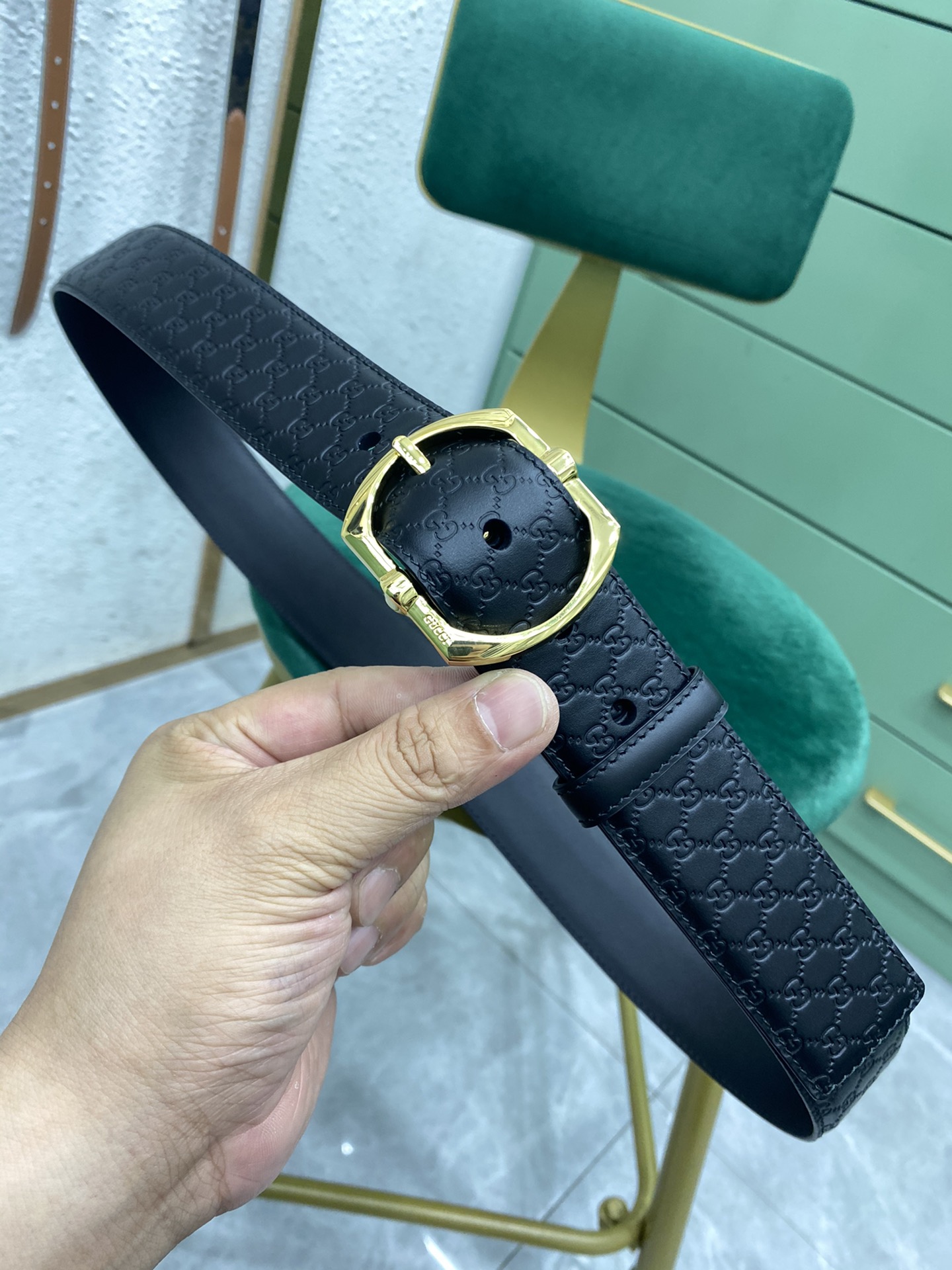 Gucci Pin Buckle Belt Black