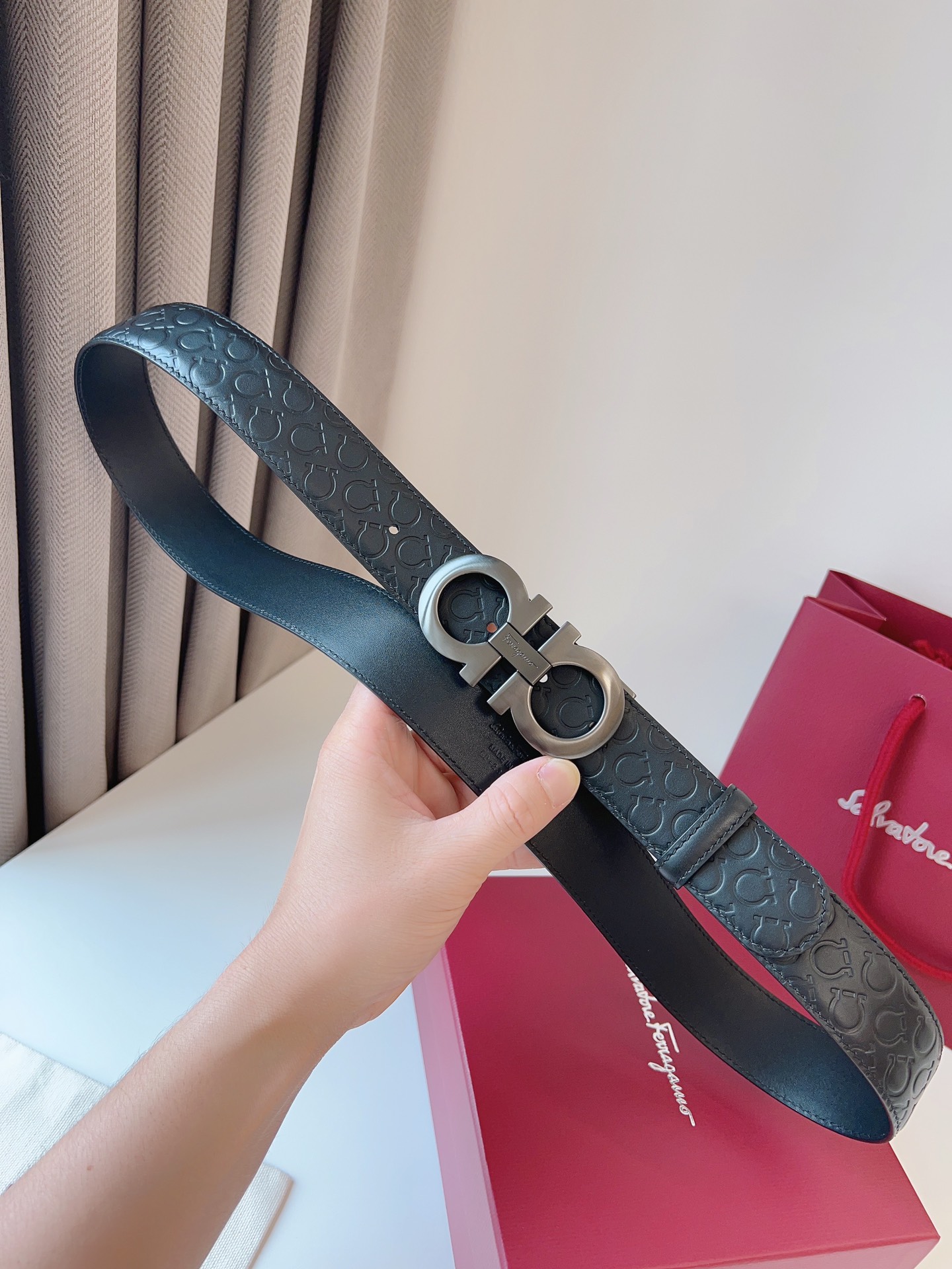 Salvatore Ferragamo Basic Belt Cow Leather M